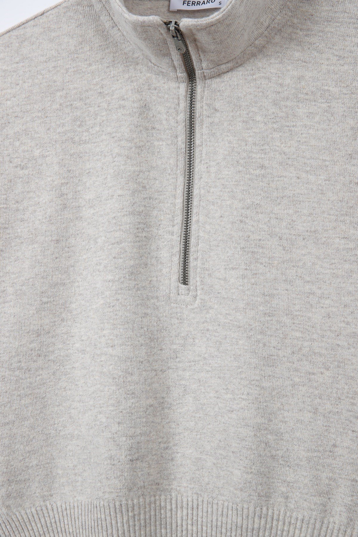 Ferraro A.Bej Fermuarlı Kaşmirli Kadın Triko Kazak