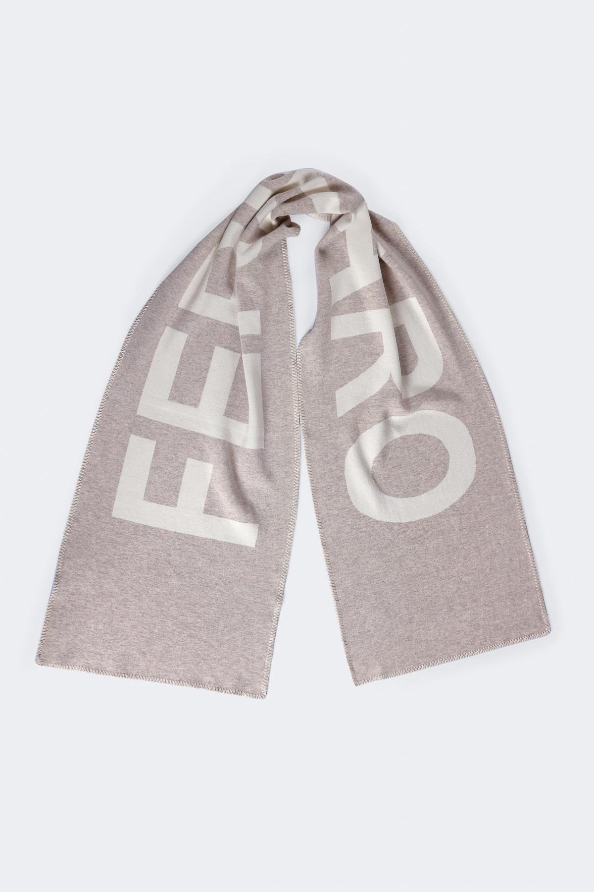 Ferraro A.Bej/Ekru Kadın Triko Atkı