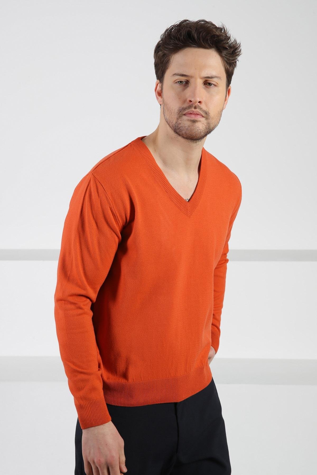 Ferraro A.Brandy V Yaka Erkek Uzun Kollu Triko Kazak