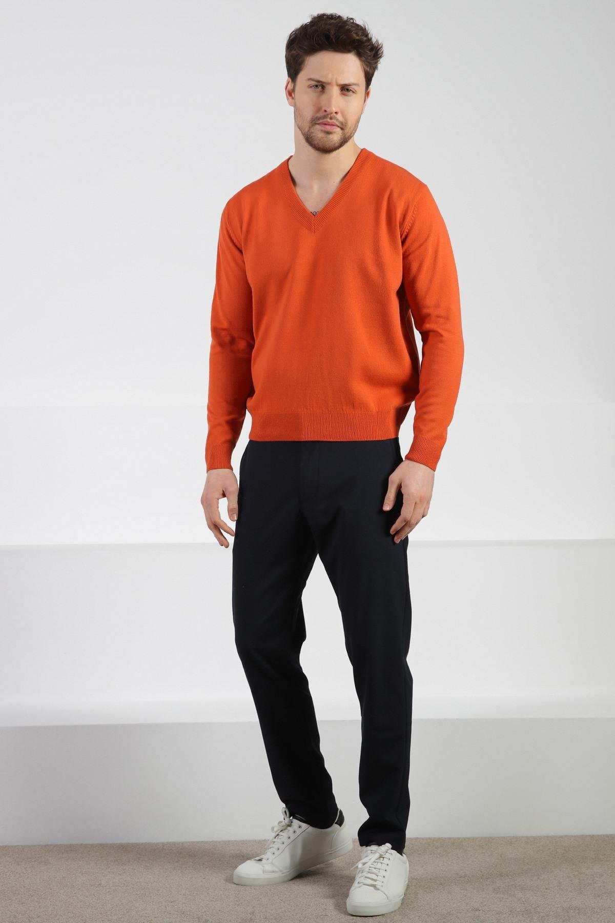 Ferraro A.Brandy V Yaka Erkek Uzun Kollu Triko Kazak