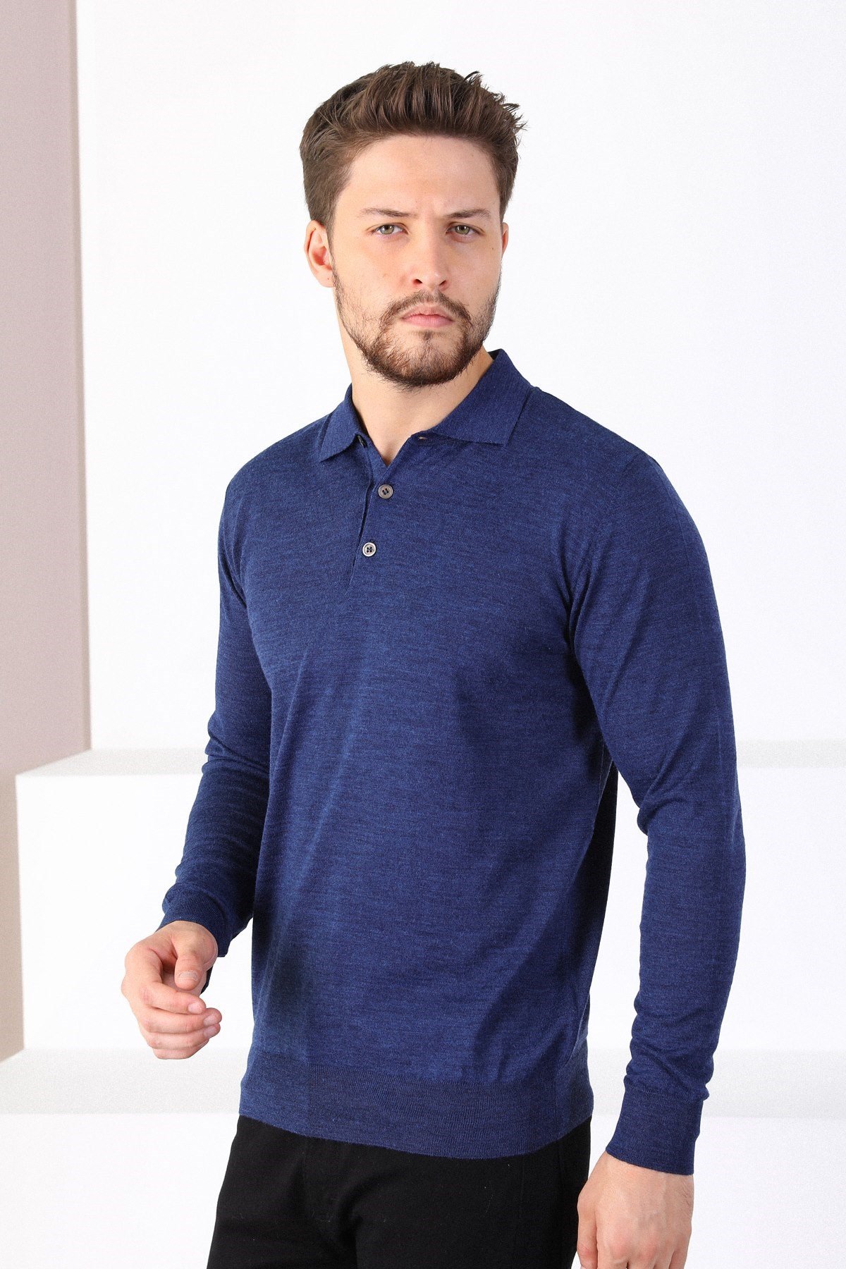 Ferraro A.Laci Polo Yaka Erkek Triko Kazak