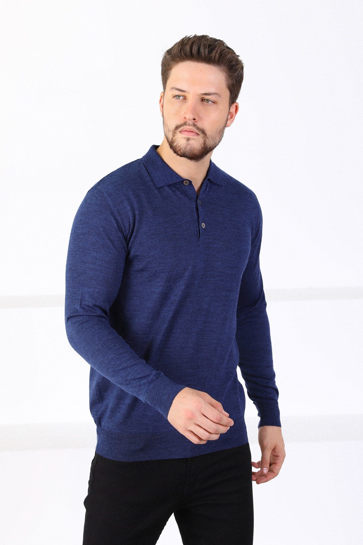 Ferraro A.Laci Polo Yaka Erkek Triko Kazak