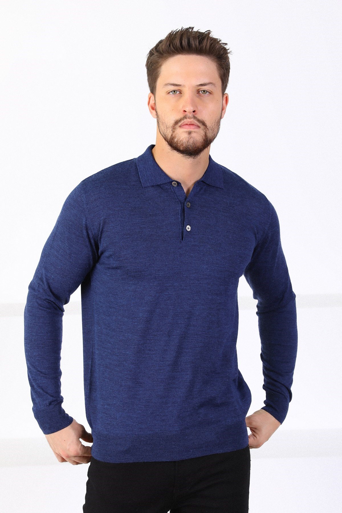 Ferraro A.Laci Polo Yaka Erkek Triko Kazak
