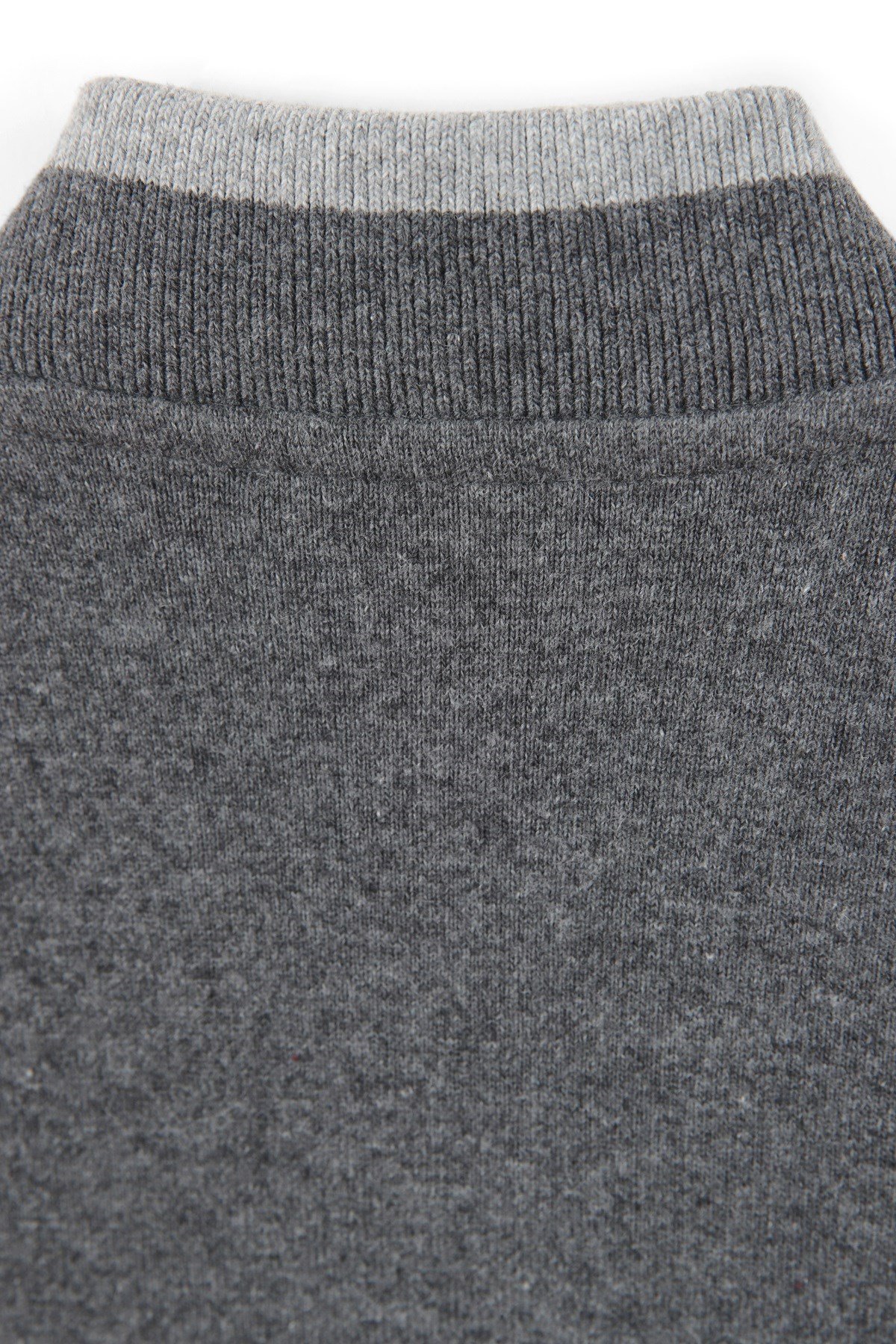 Ferraro Antrasit Bomber Yaka Kaşmirli Erkek Triko Hırka