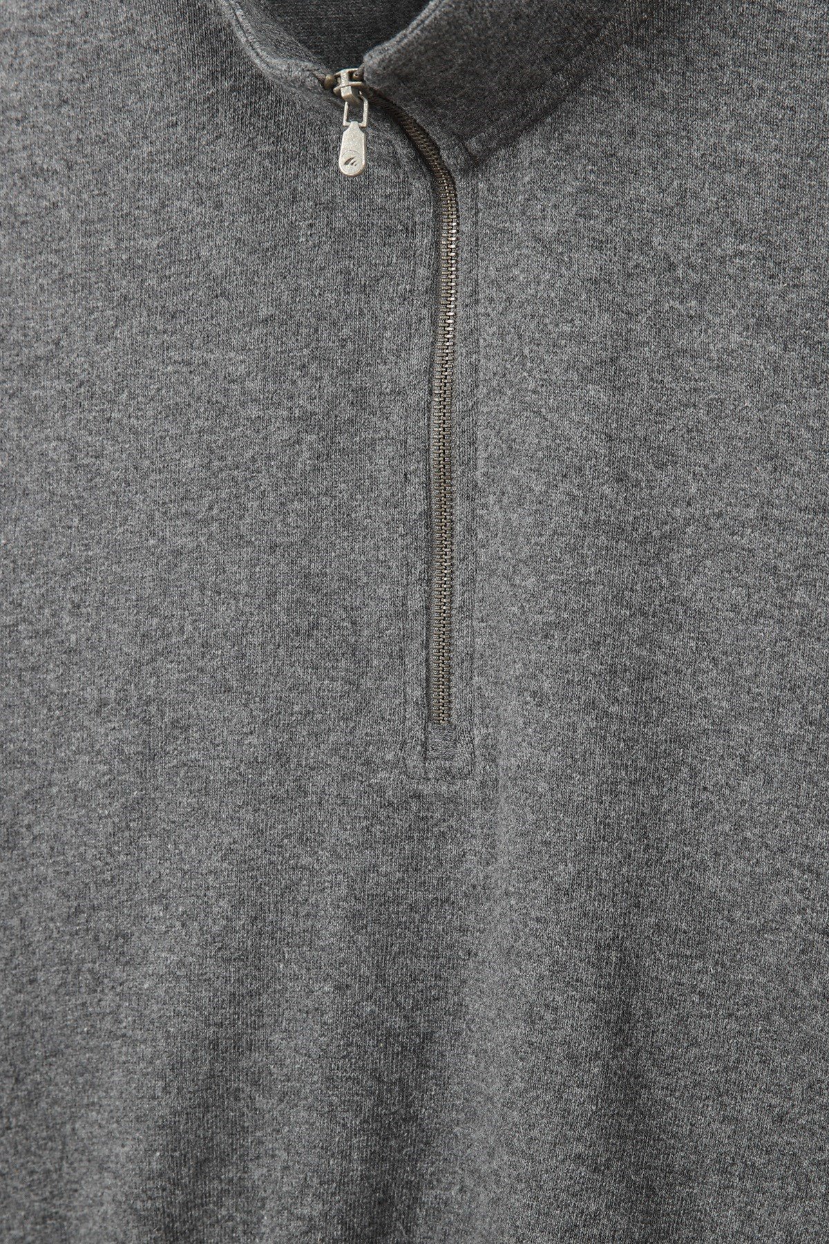 Ferraro Antrasit Fermuarlı Kaşmirli Kadın Triko Kazak