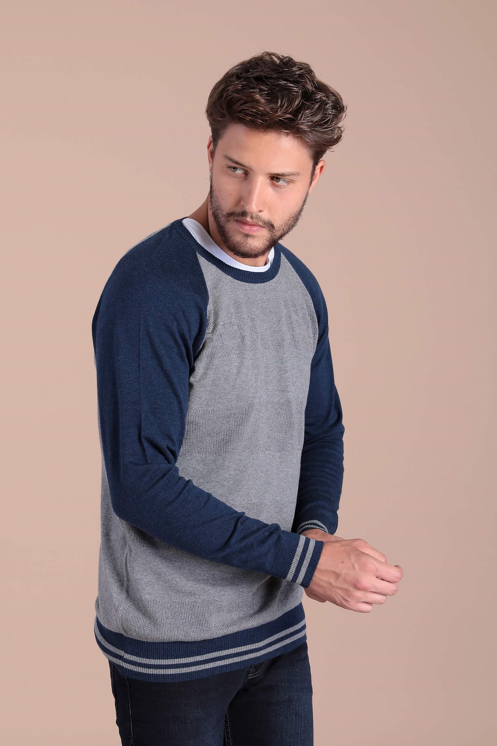 Ferraro Bisiklet Yaka Pamuk İpek Kazak