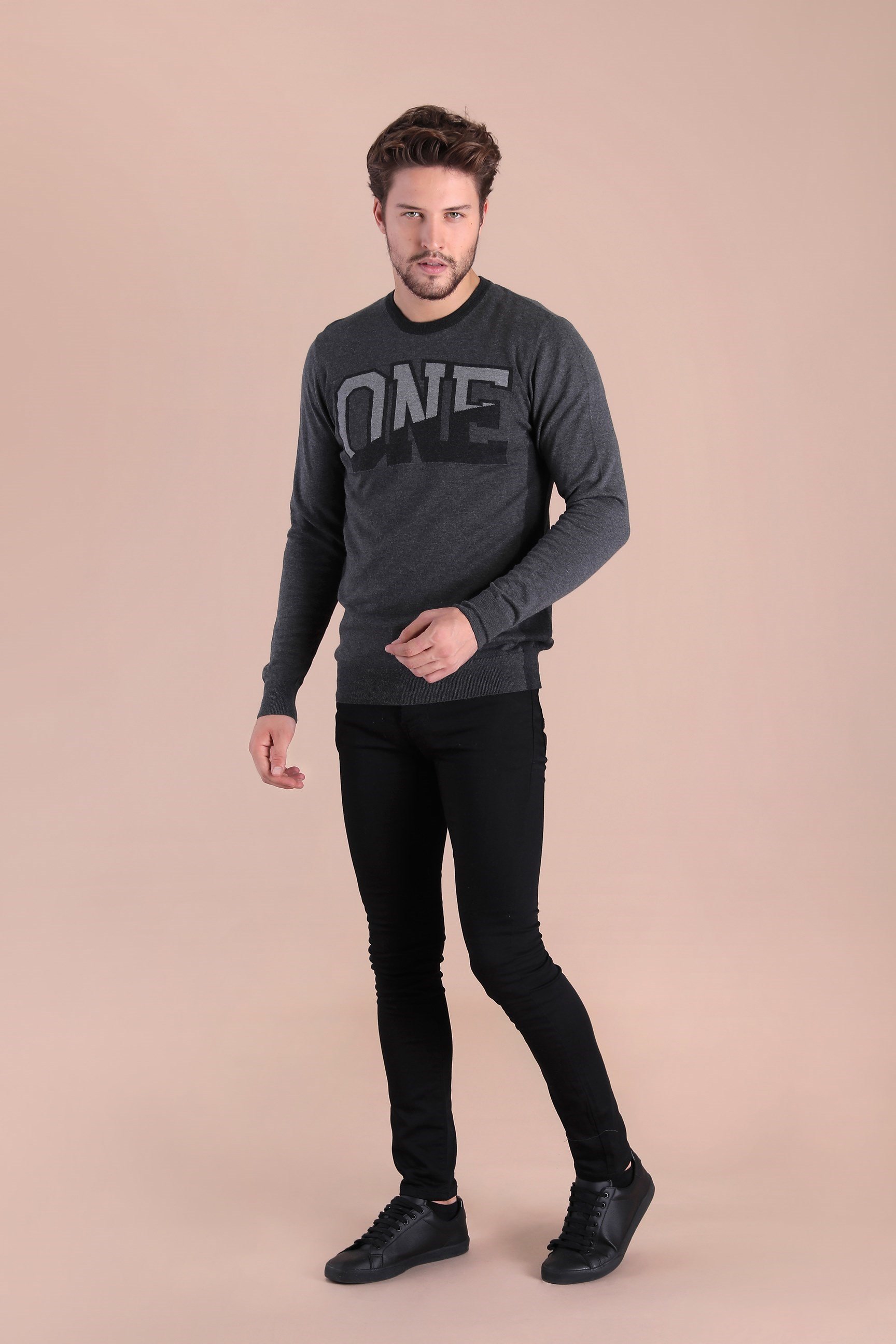 Ferraro Bisiklet Yaka Pamuk İpek Kazak