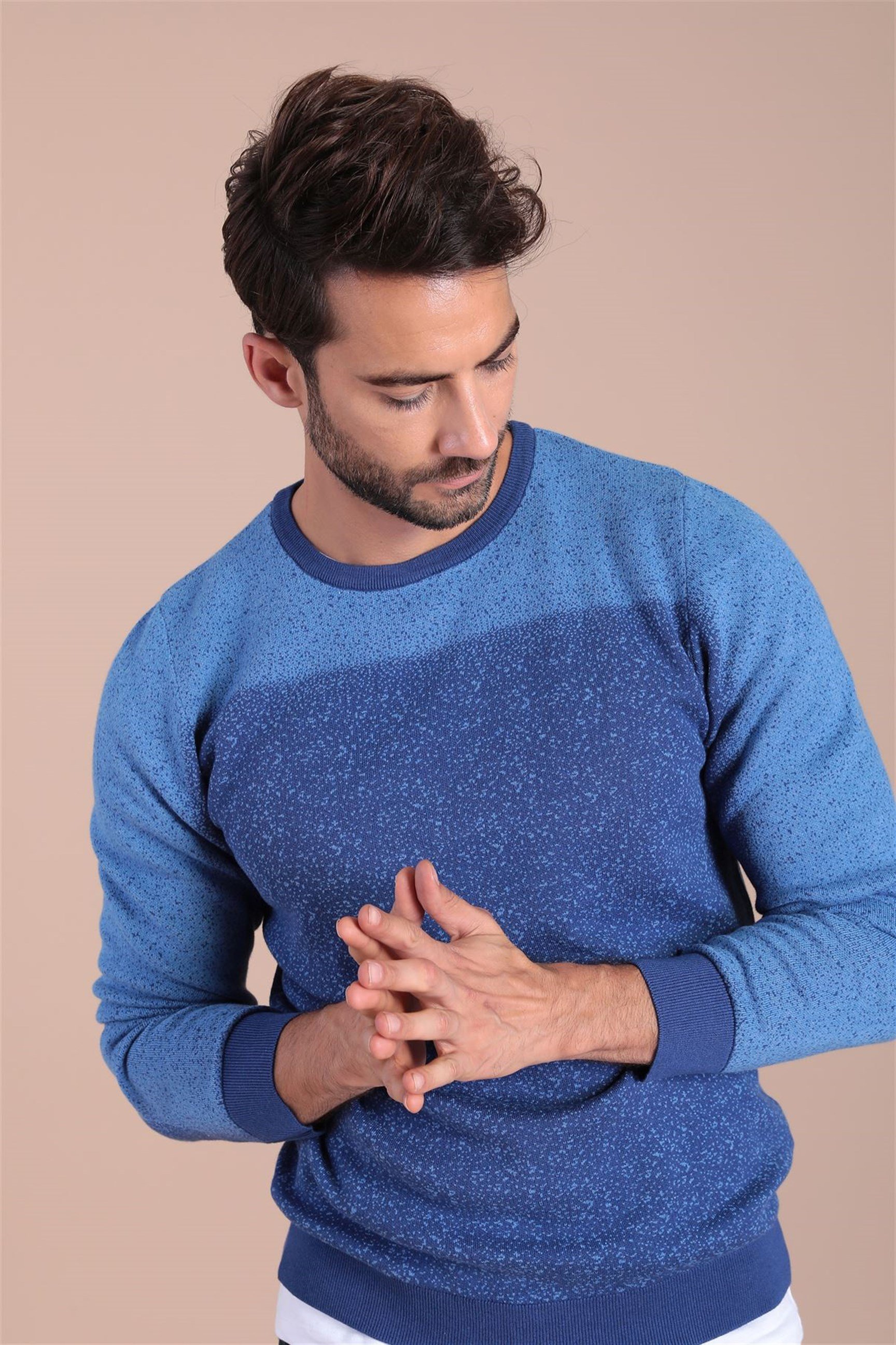 Ferraro Bisiklet Yaka Pamuk İpek Kazak