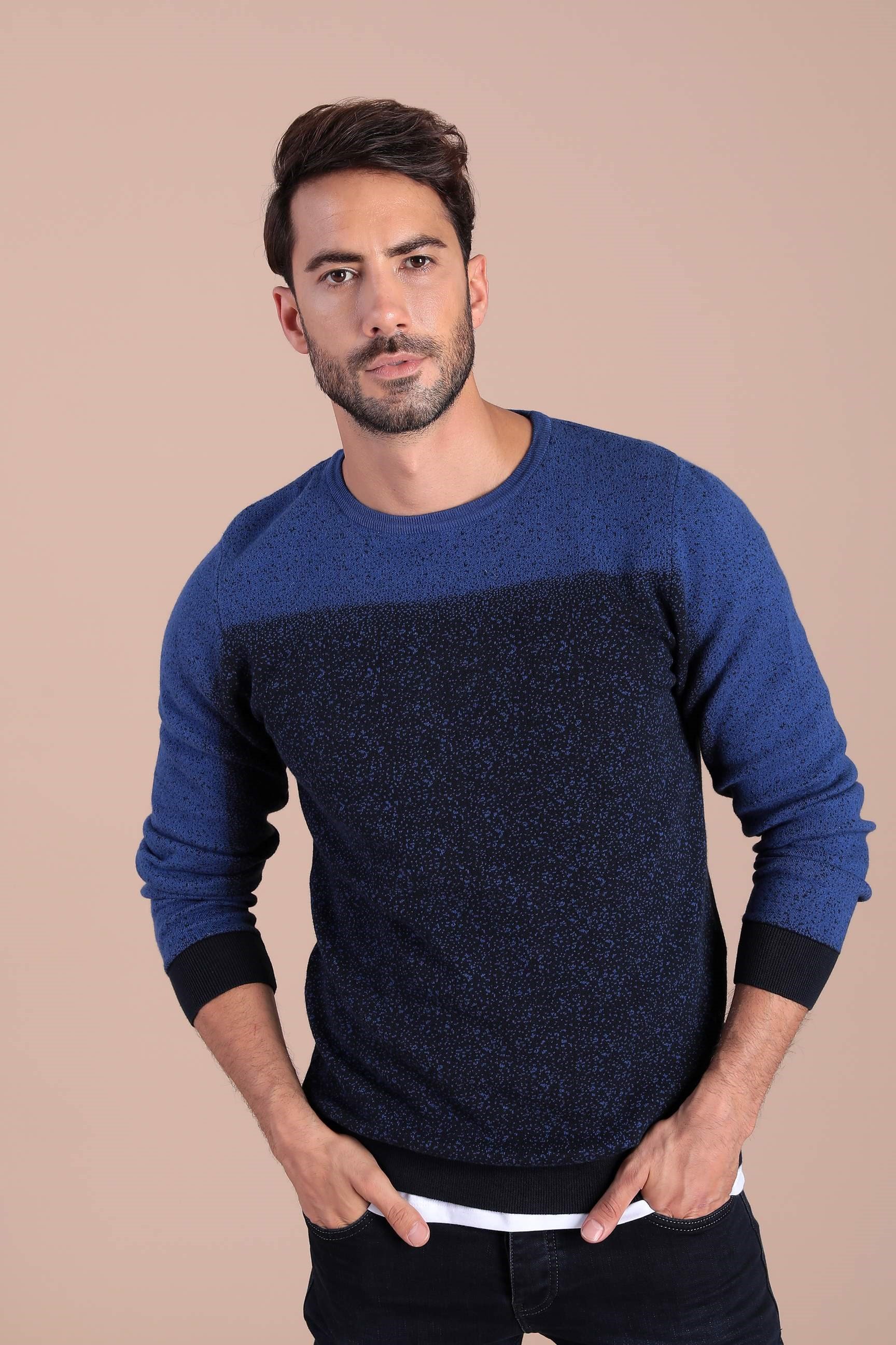 Ferraro Bisiklet Yaka Pamuk İpek Kazak