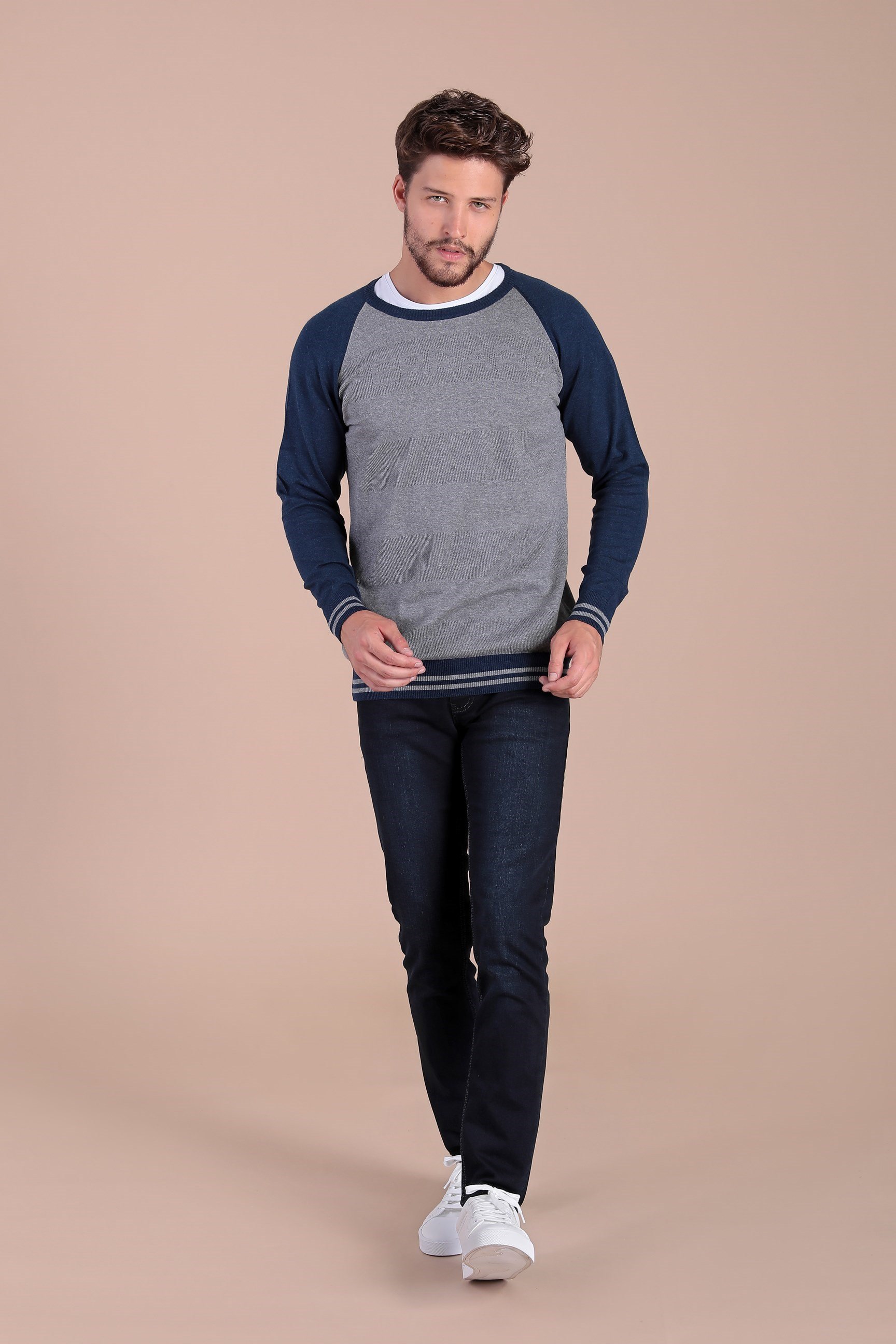 Ferraro Bisiklet Yaka Pamuk İpek Kazak