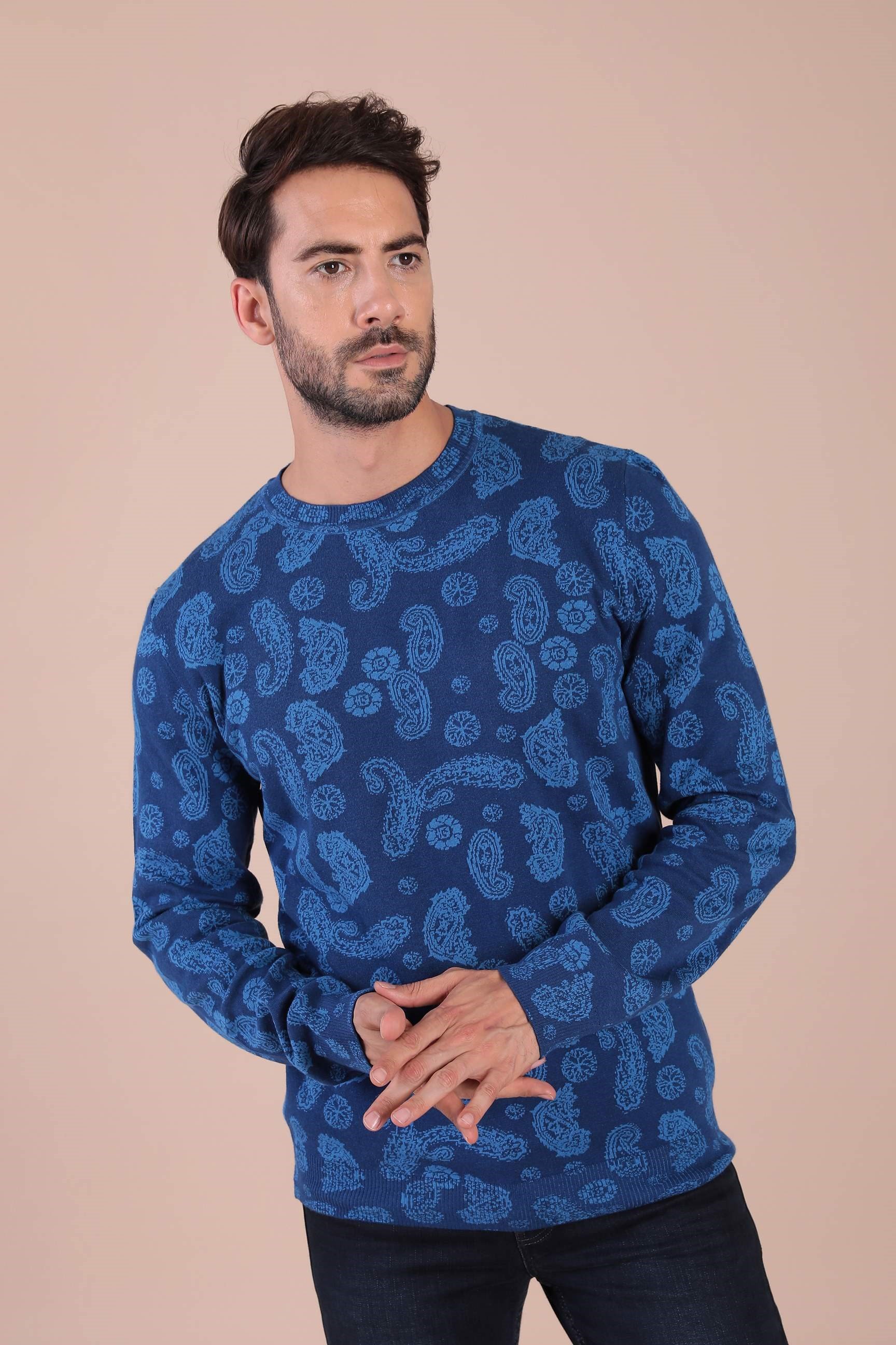 Ferraro Bisiklet Yaka Pamuk İpek Kazak