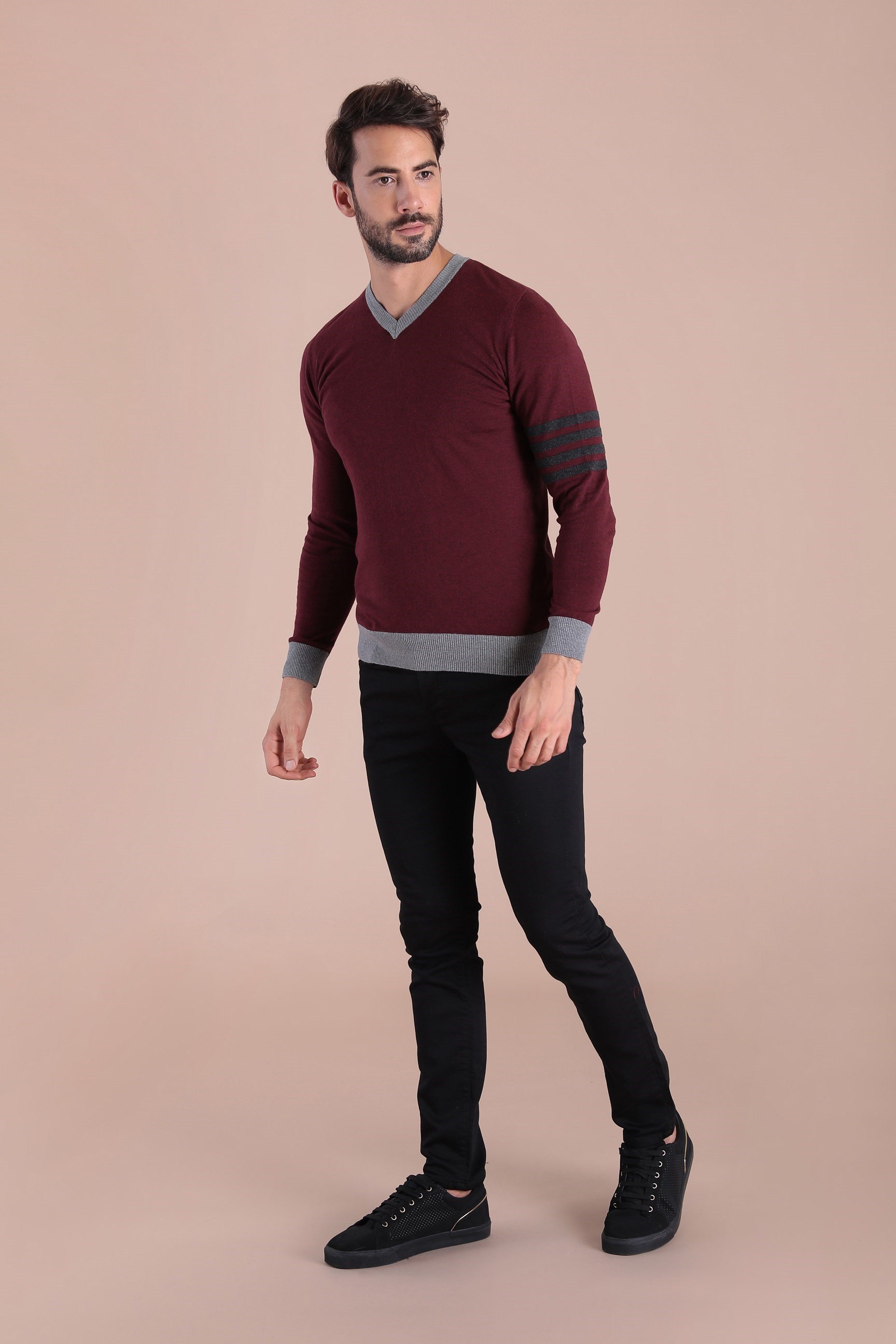 Ferraro Bisiklet Yaka Pamuk İpek Kazak