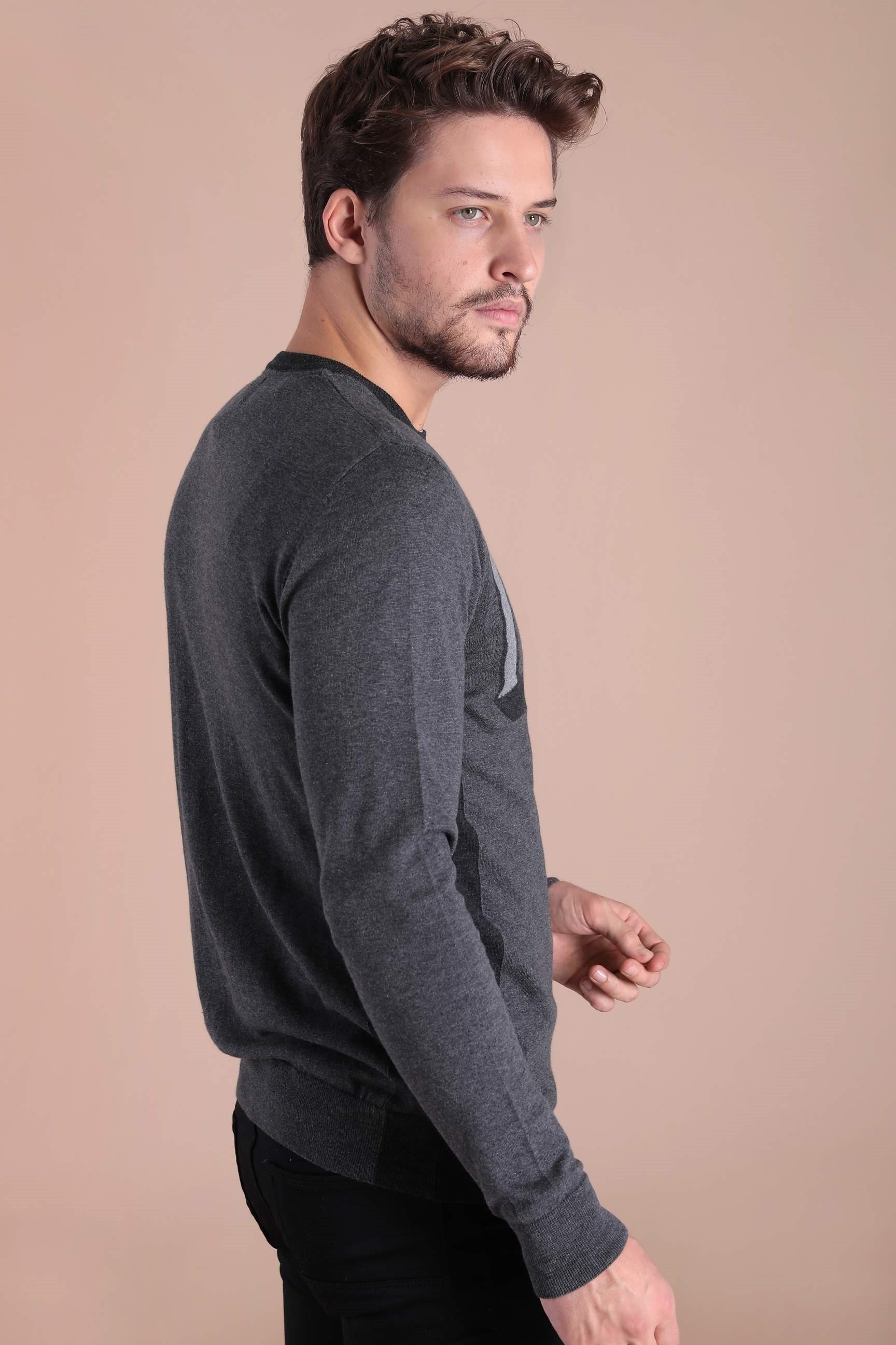 Ferraro Bisiklet Yaka Pamuk İpek Kazak