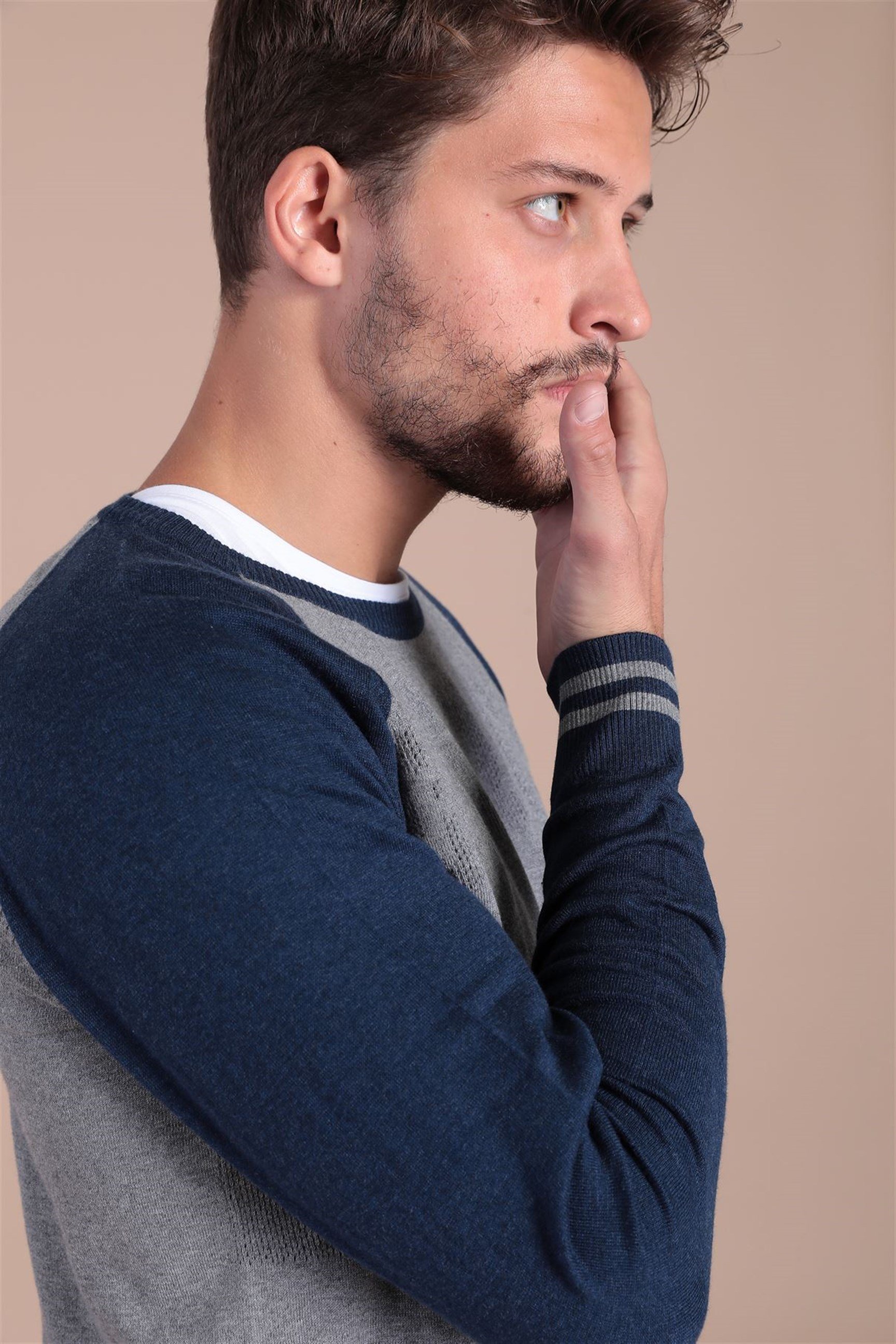 Ferraro Bisiklet Yaka Pamuk İpek Kazak