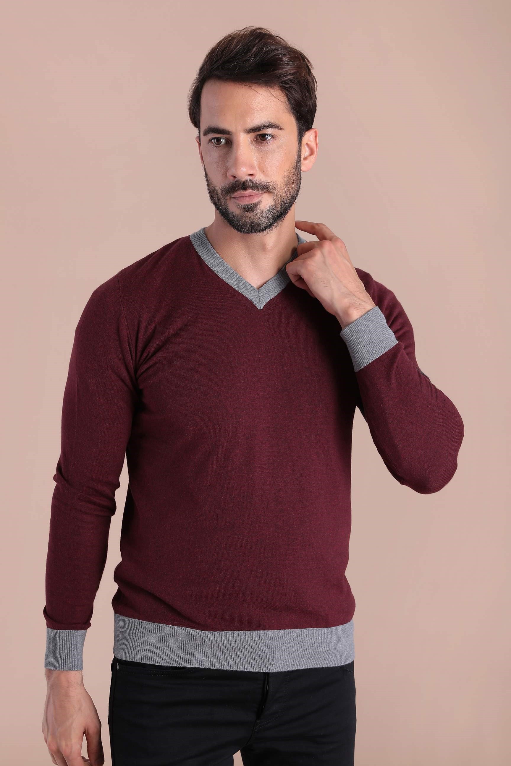 Ferraro Bisiklet Yaka Pamuk İpek Kazak