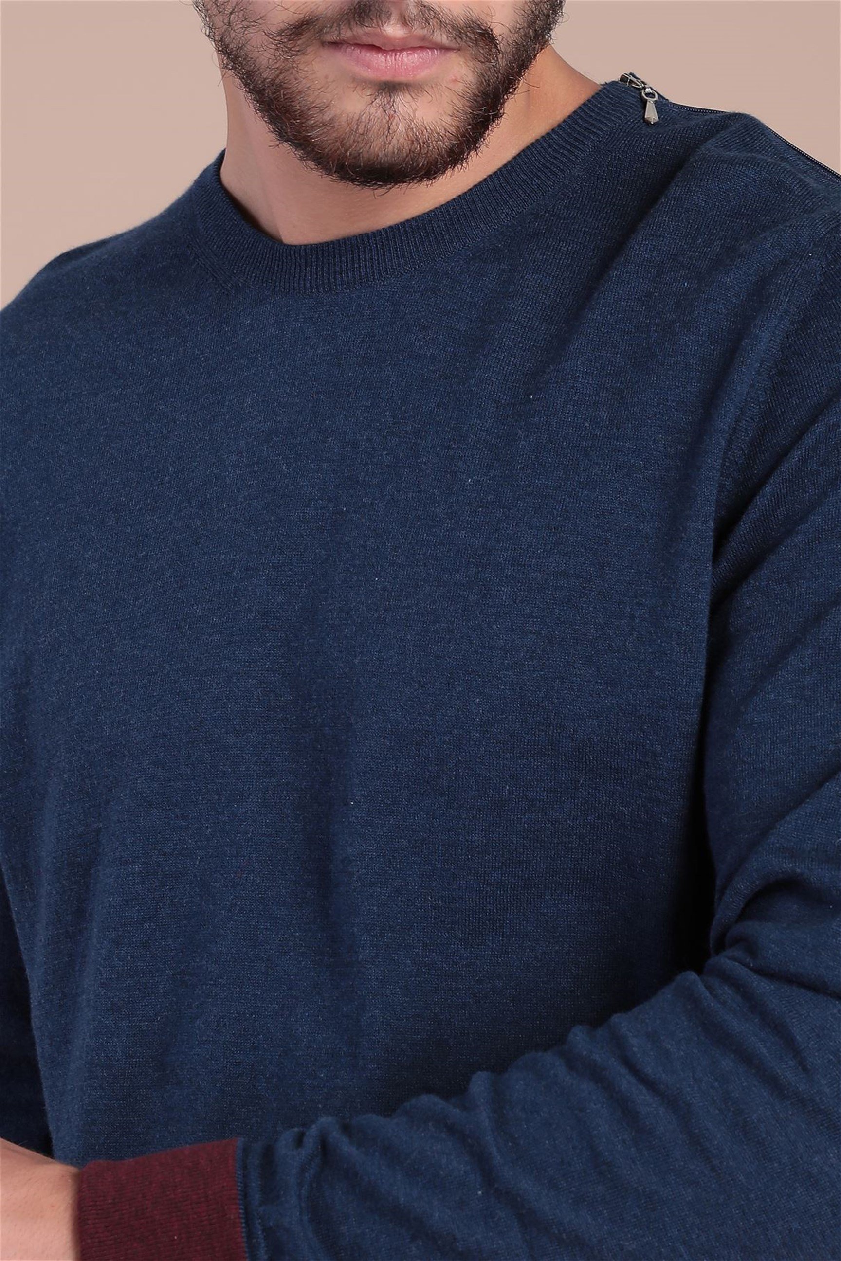 Ferraro Bisiklet Yaka Pamuk İpek Kazak