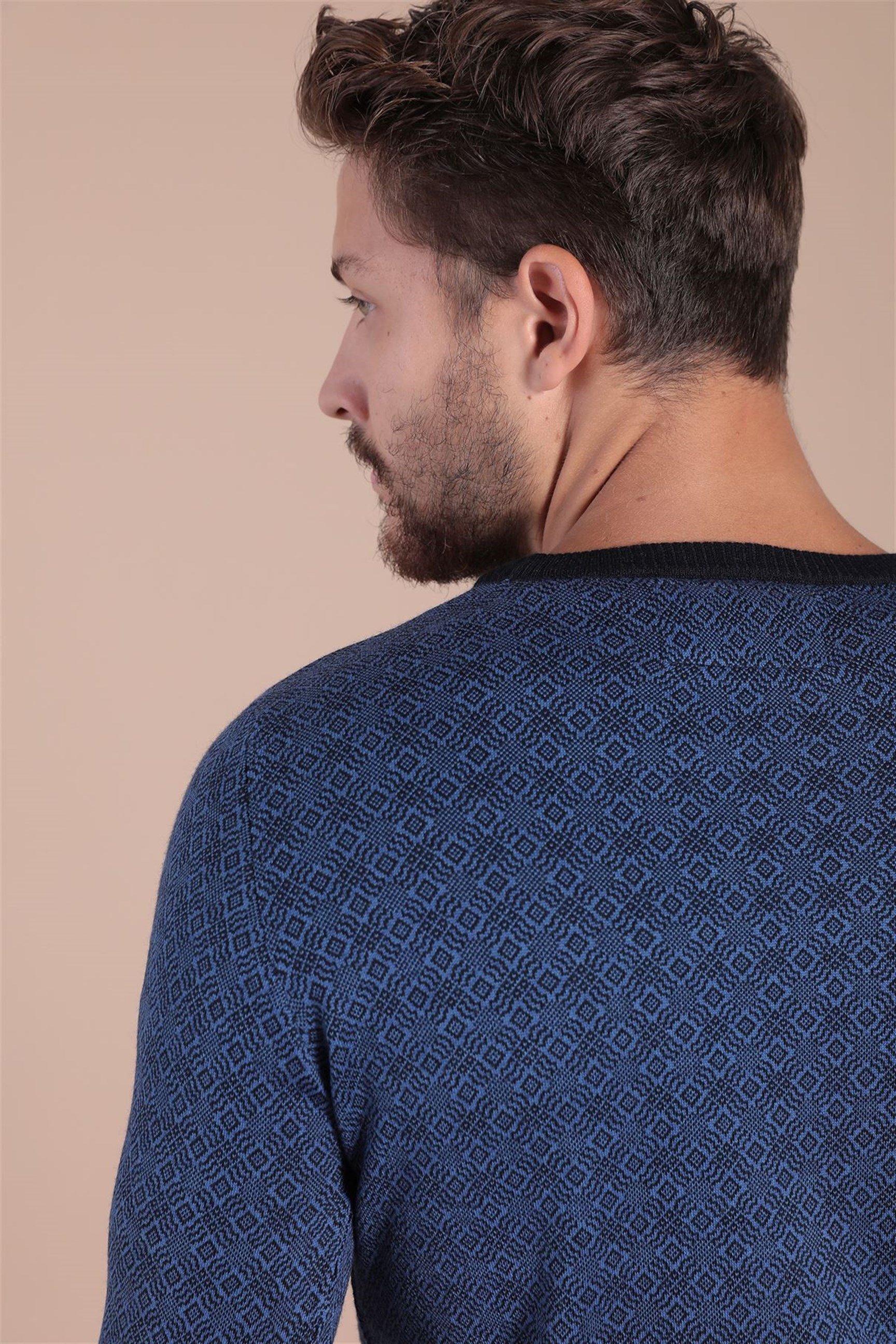 Ferraro Bisiklet Yaka Superfine Yün Kazak