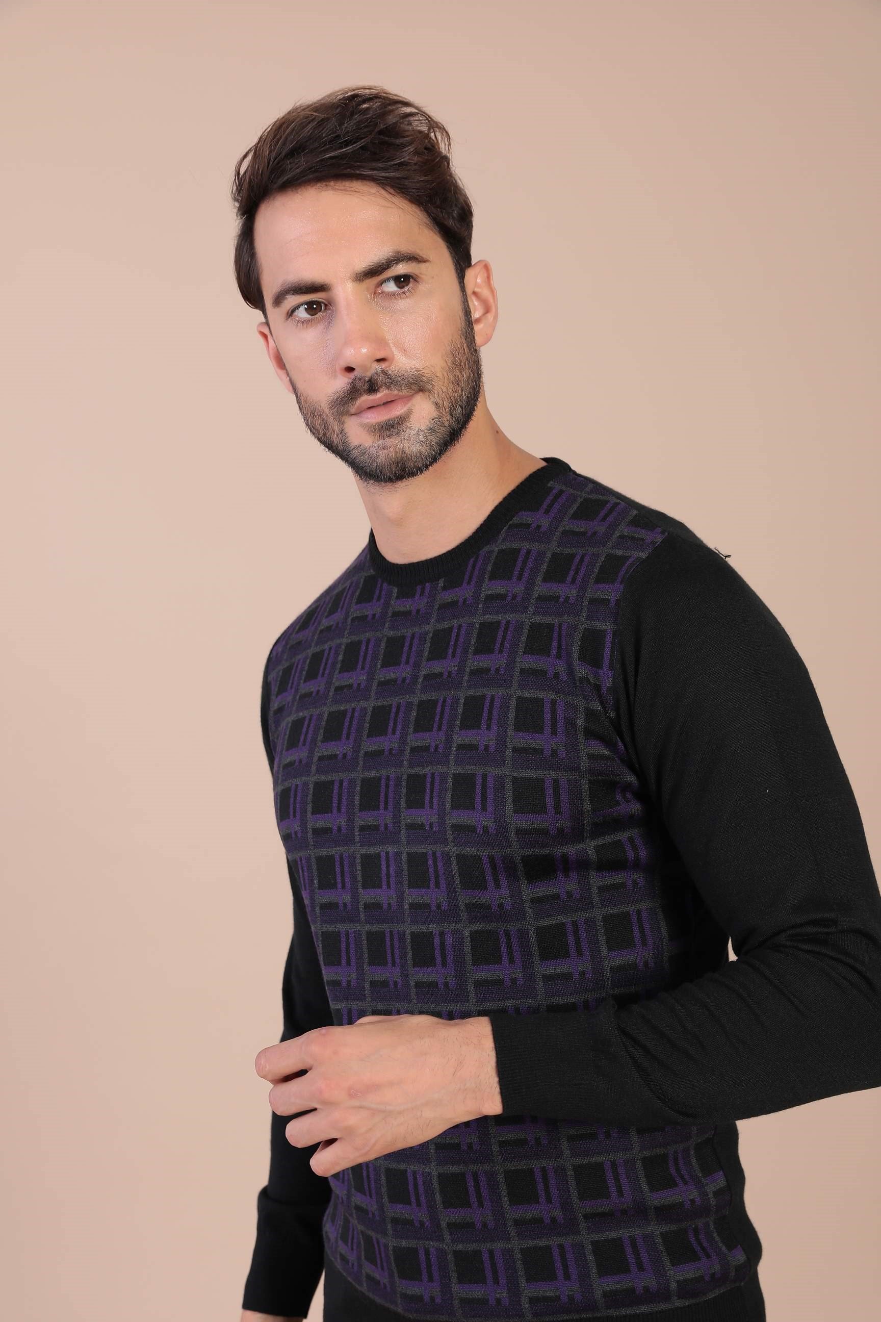 Ferraro Bisiklet Yaka Superfine Yün Kazak