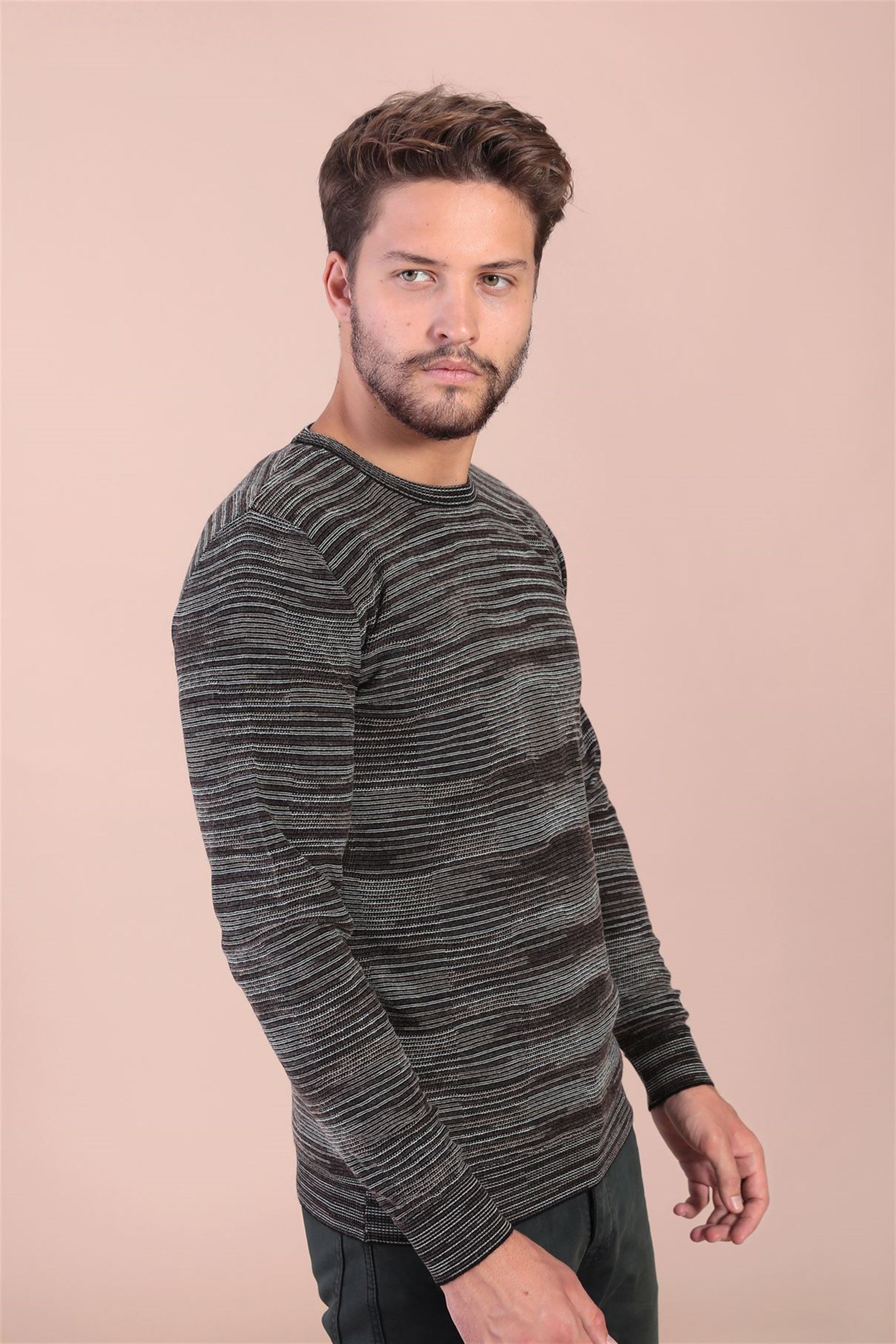 Ferraro Bisiklet Yaka Superfine Yün Kazak