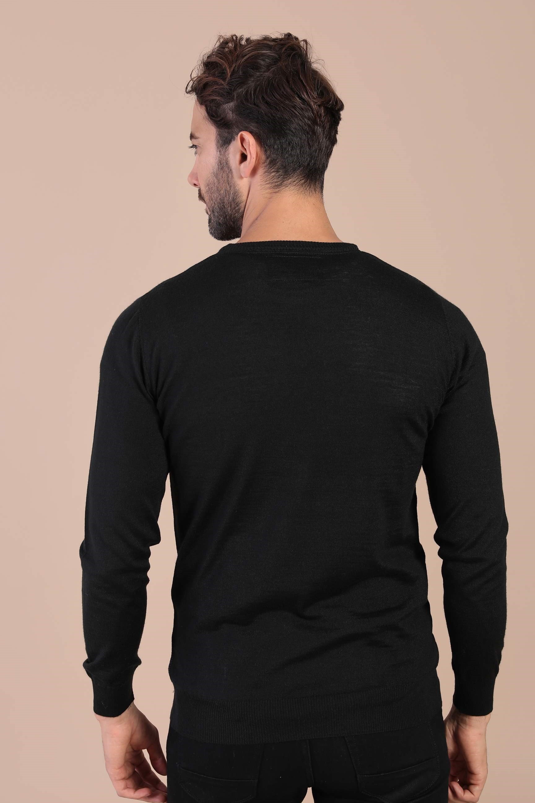 Ferraro Bisiklet Yaka Superfine Yün Kazak