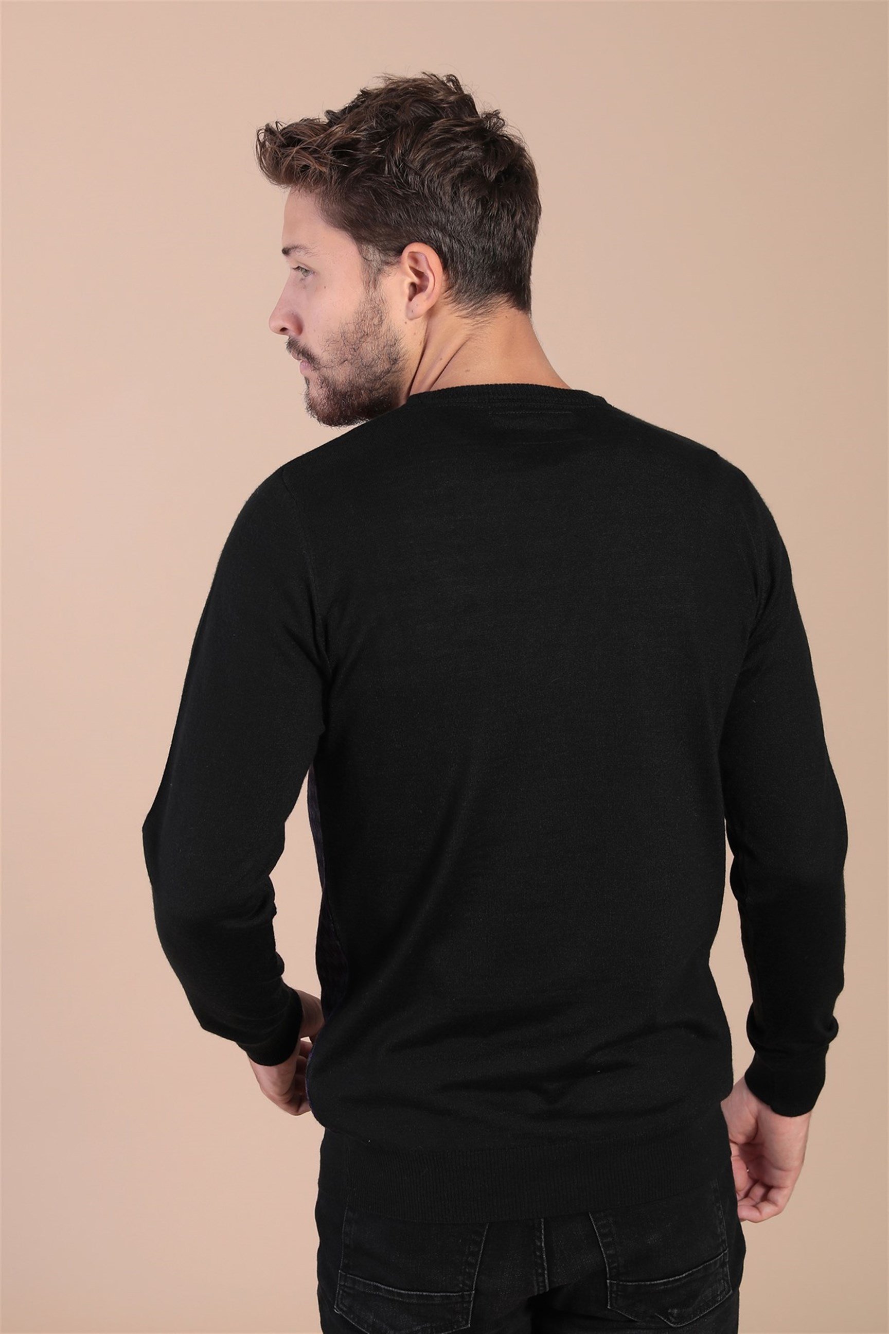 Ferraro Bisiklet Yaka Superfine Yün Kazak