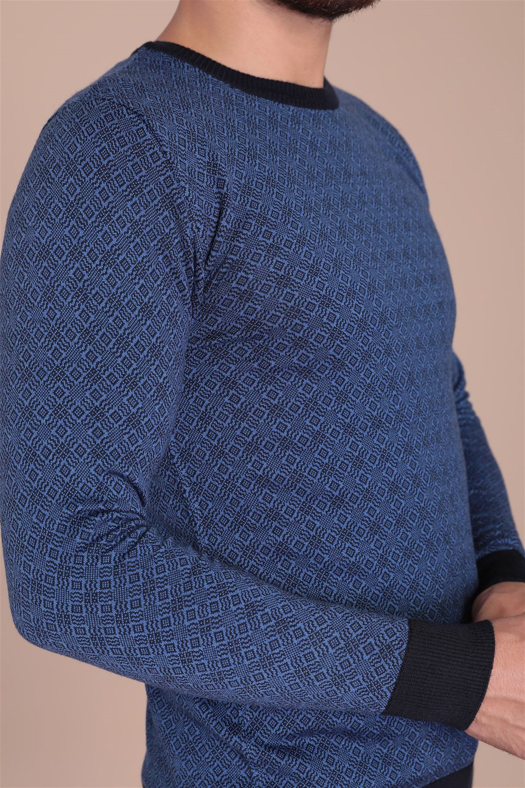 Ferraro Bisiklet Yaka Superfine Yün Kazak