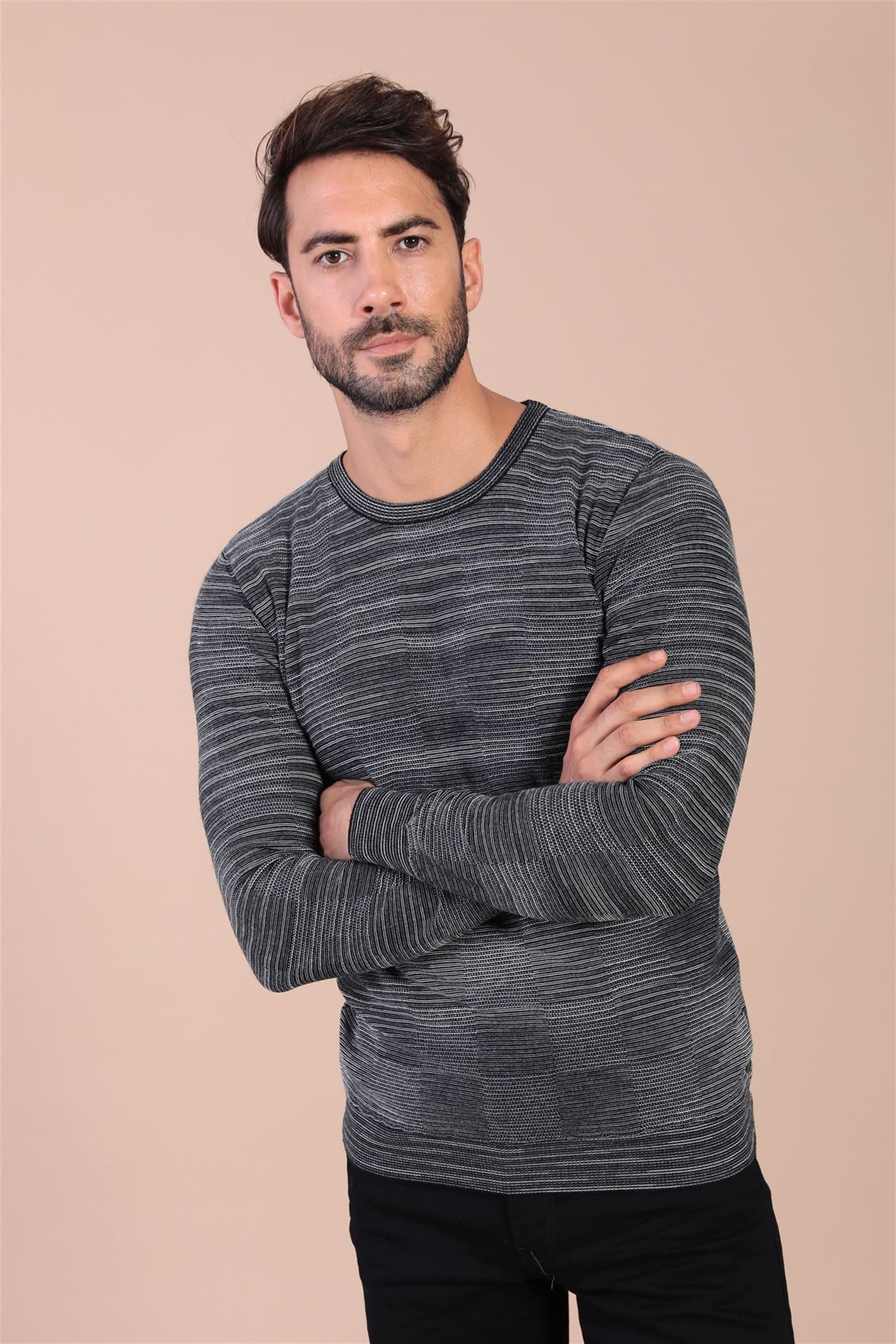 Ferraro Bisiklet Yaka Superfine Yün Kazak