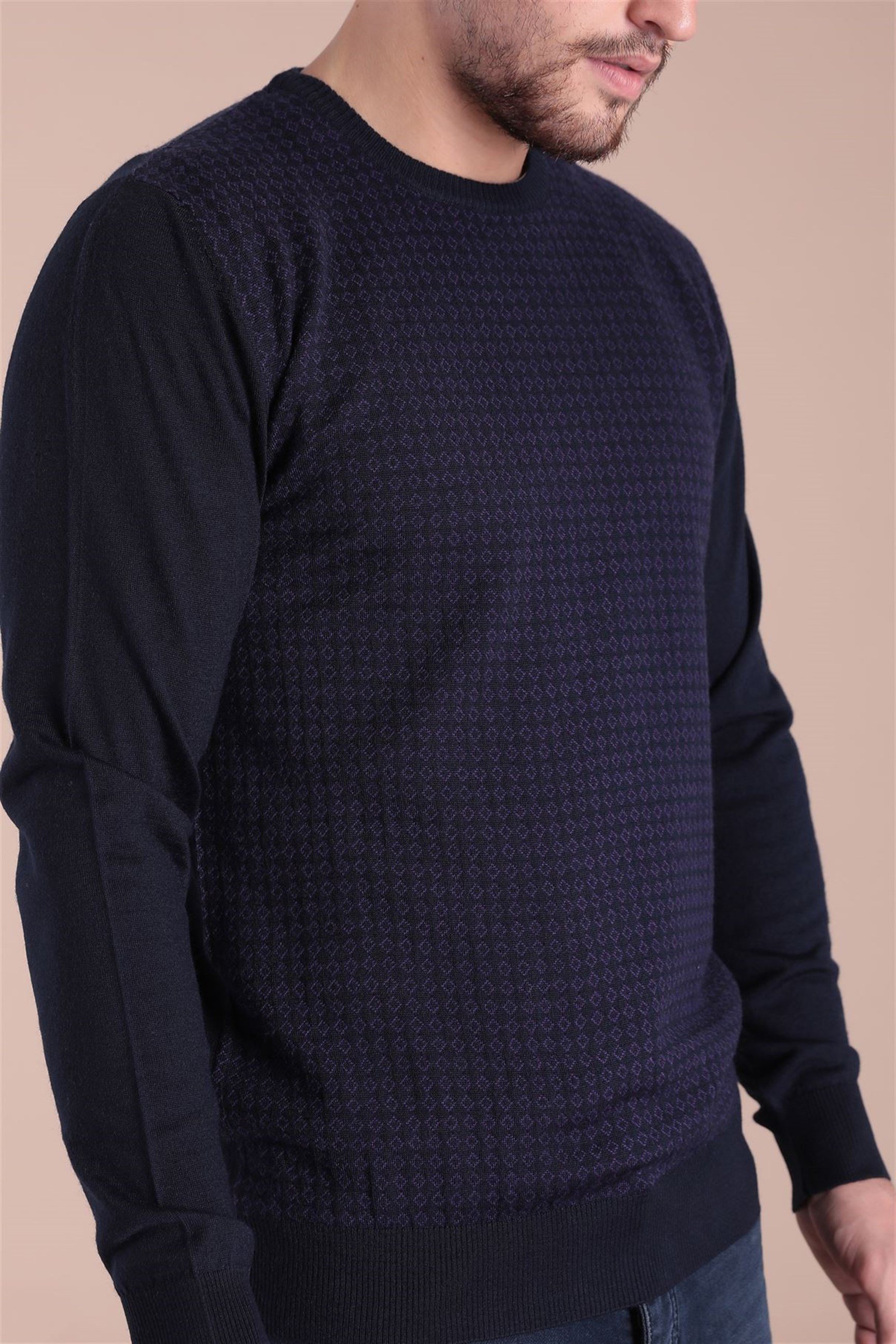 Ferraro Bisiklet Yaka Superfine Yün Kazak