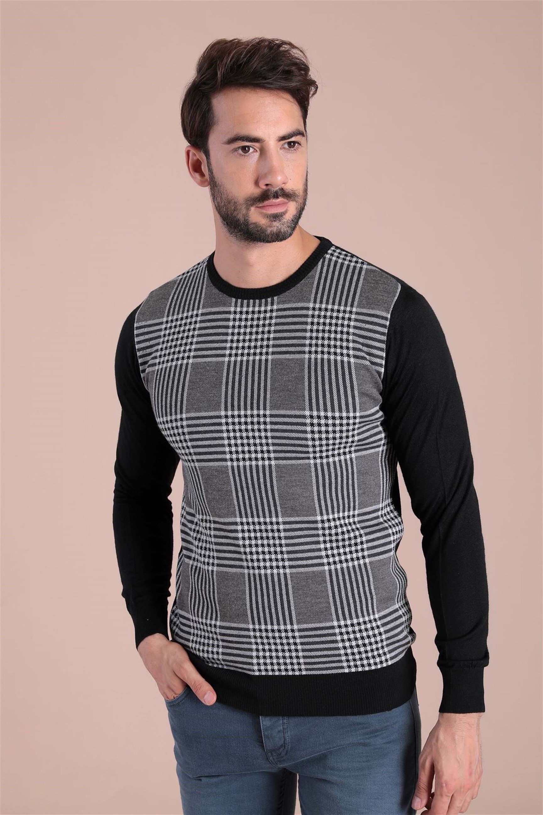 Ferraro Bisiklet Yaka Superfine Yün Kazak