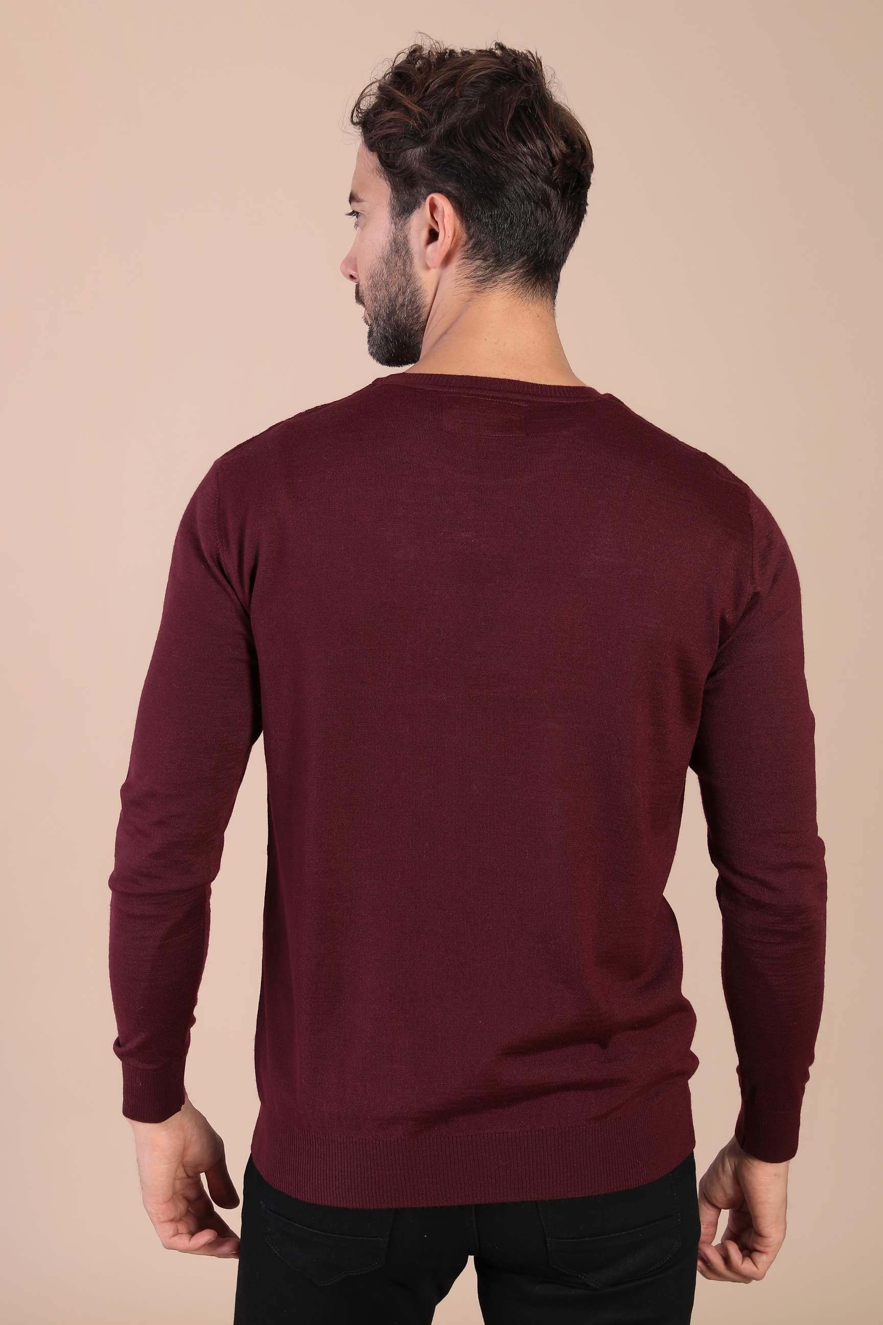 Ferraro Bisiklet Yaka Superfine Yün Kazak