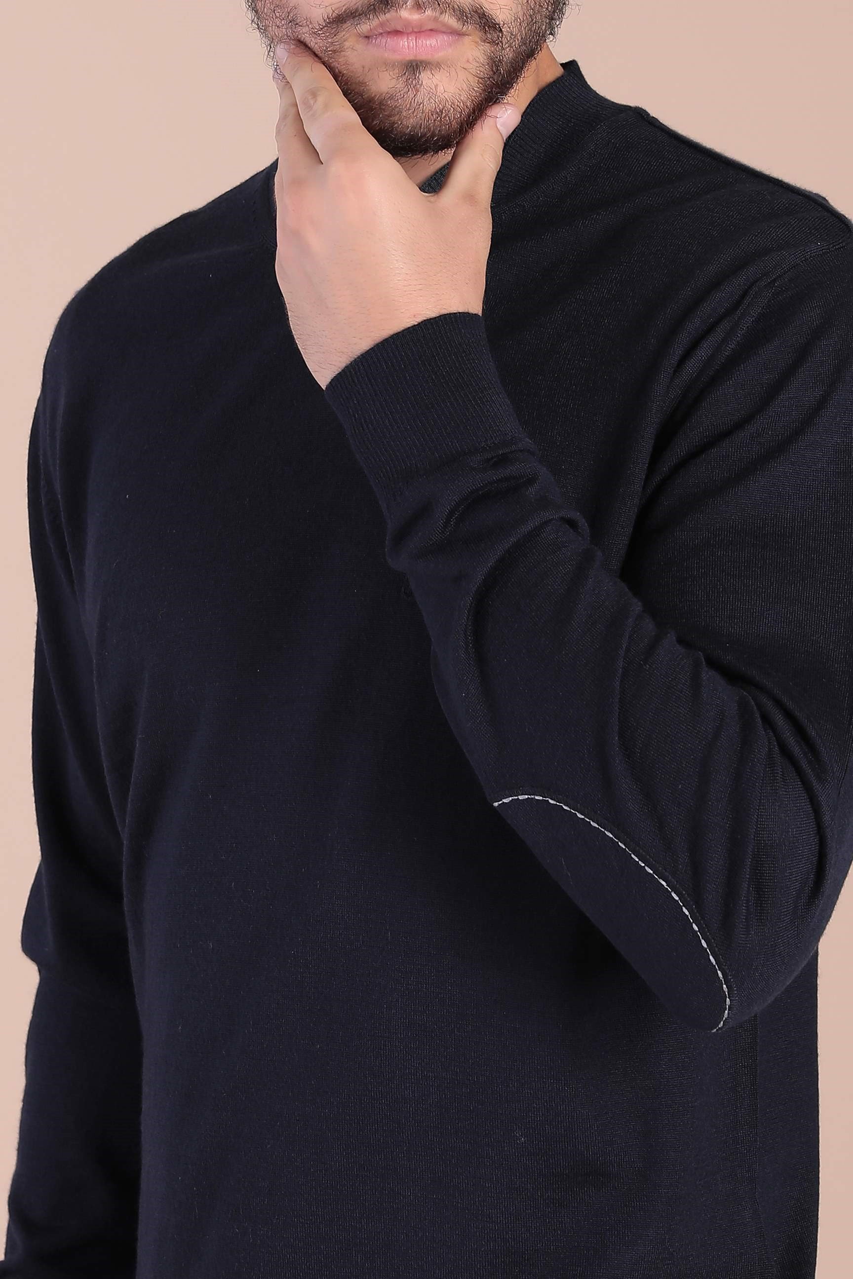 Ferraro Bisiklet Yaka Superfine Yün Kazak