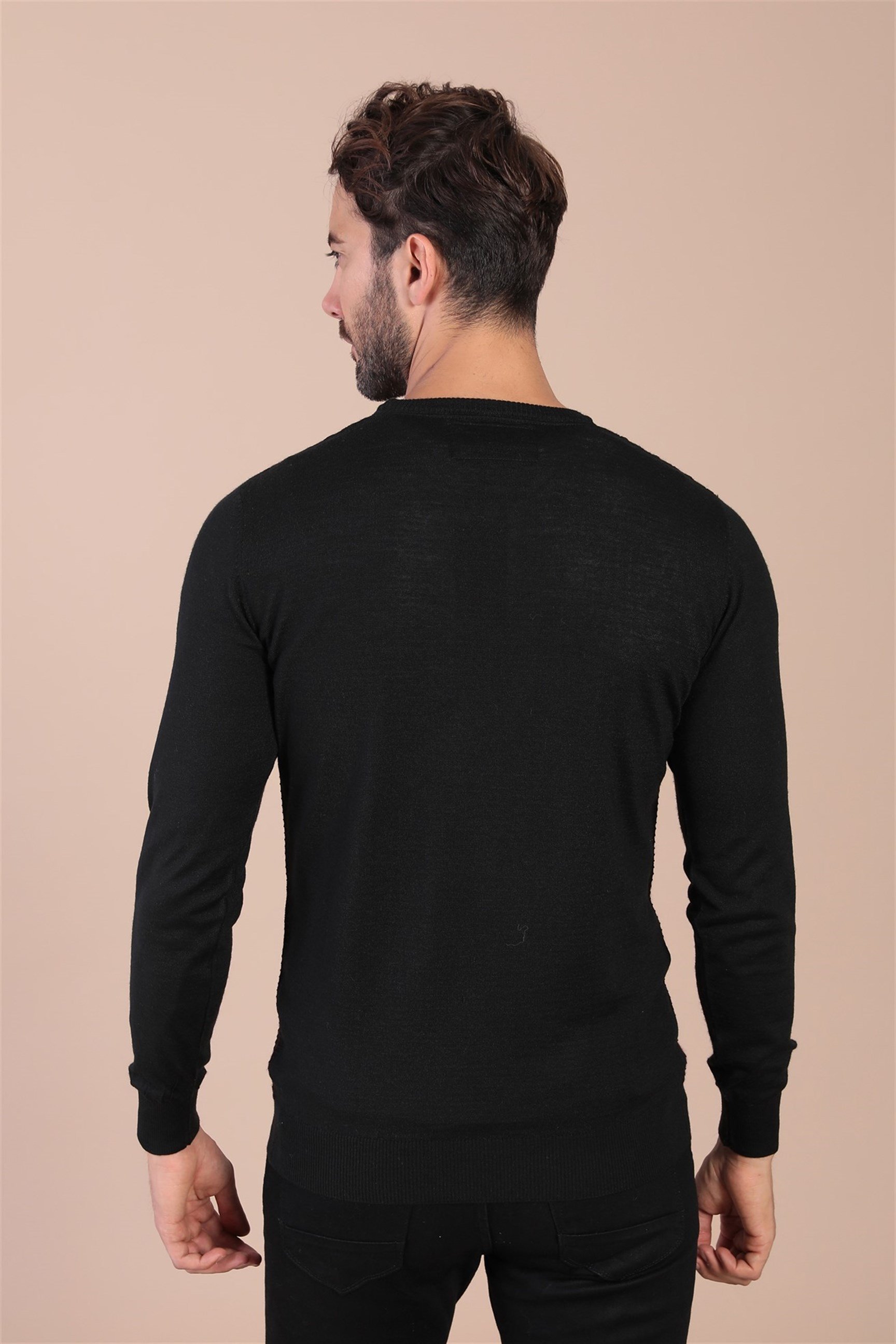 Ferraro Bisiklet Yaka Superfine Yün Kazak