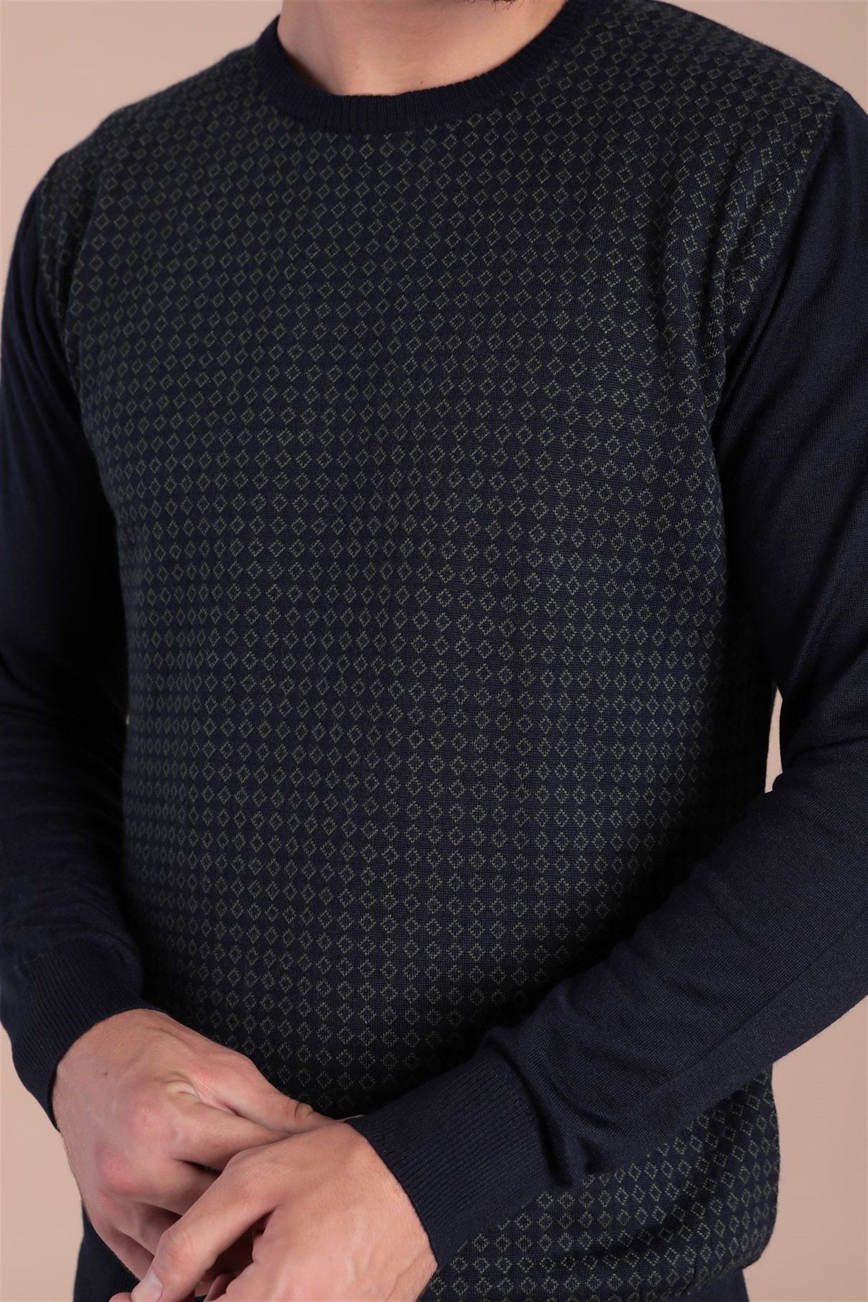 Ferraro Bisiklet Yaka Superfine Yün Kazak