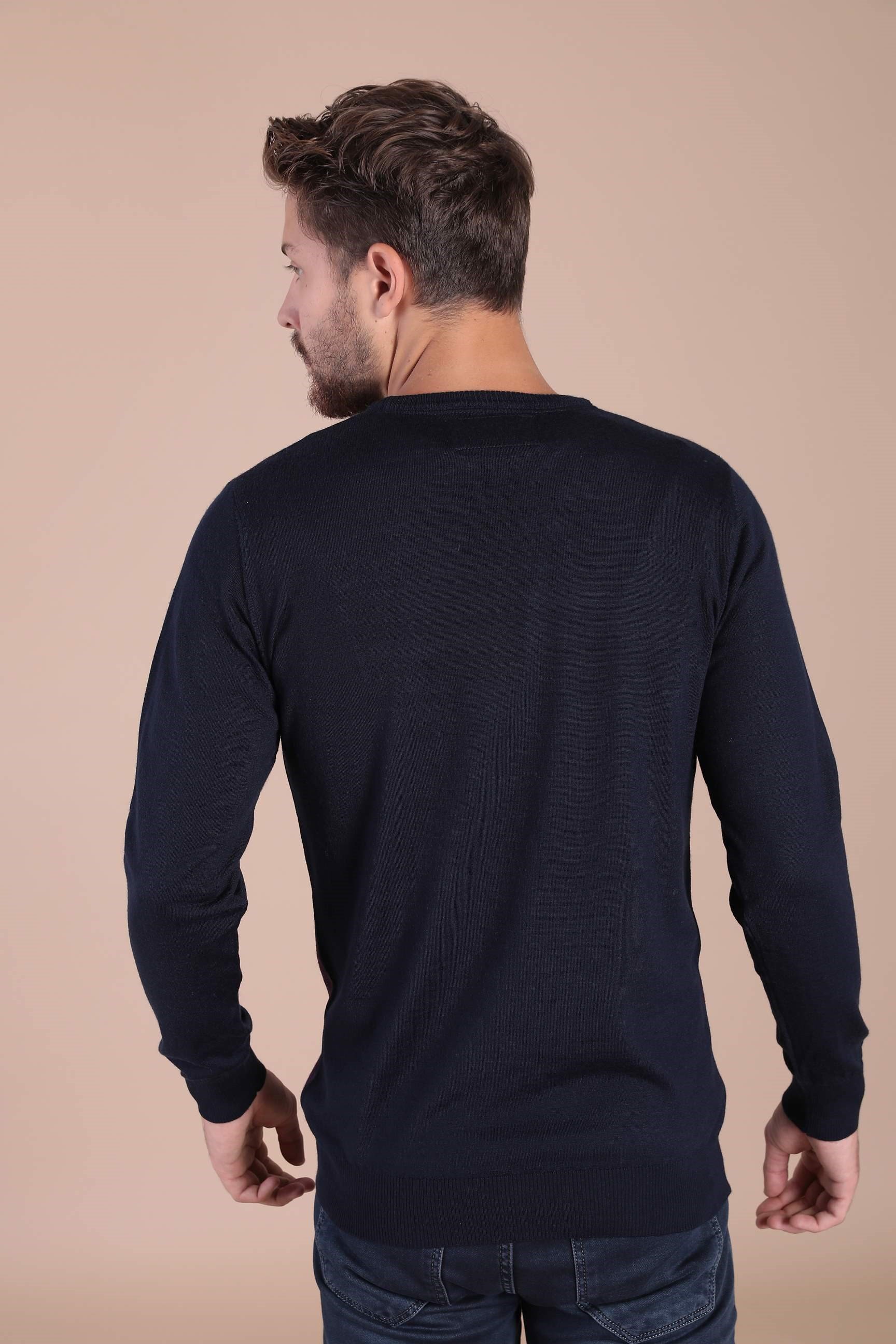 Ferraro Bisiklet Yaka Superfine Yün Kazak