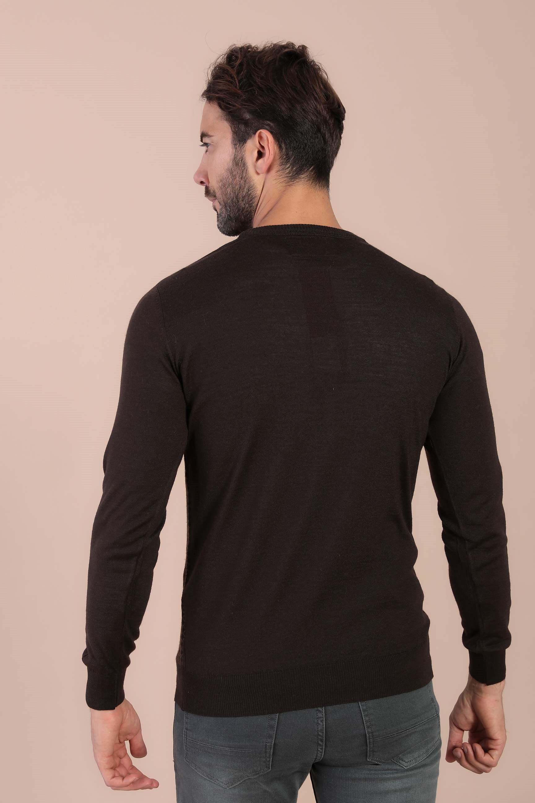 Ferraro Bisiklet Yaka Superfine Yün Kazak