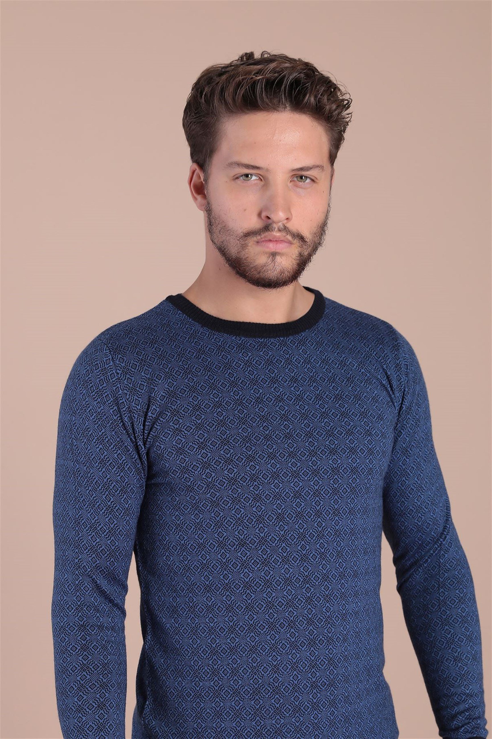 Ferraro Bisiklet Yaka Superfine Yün Kazak