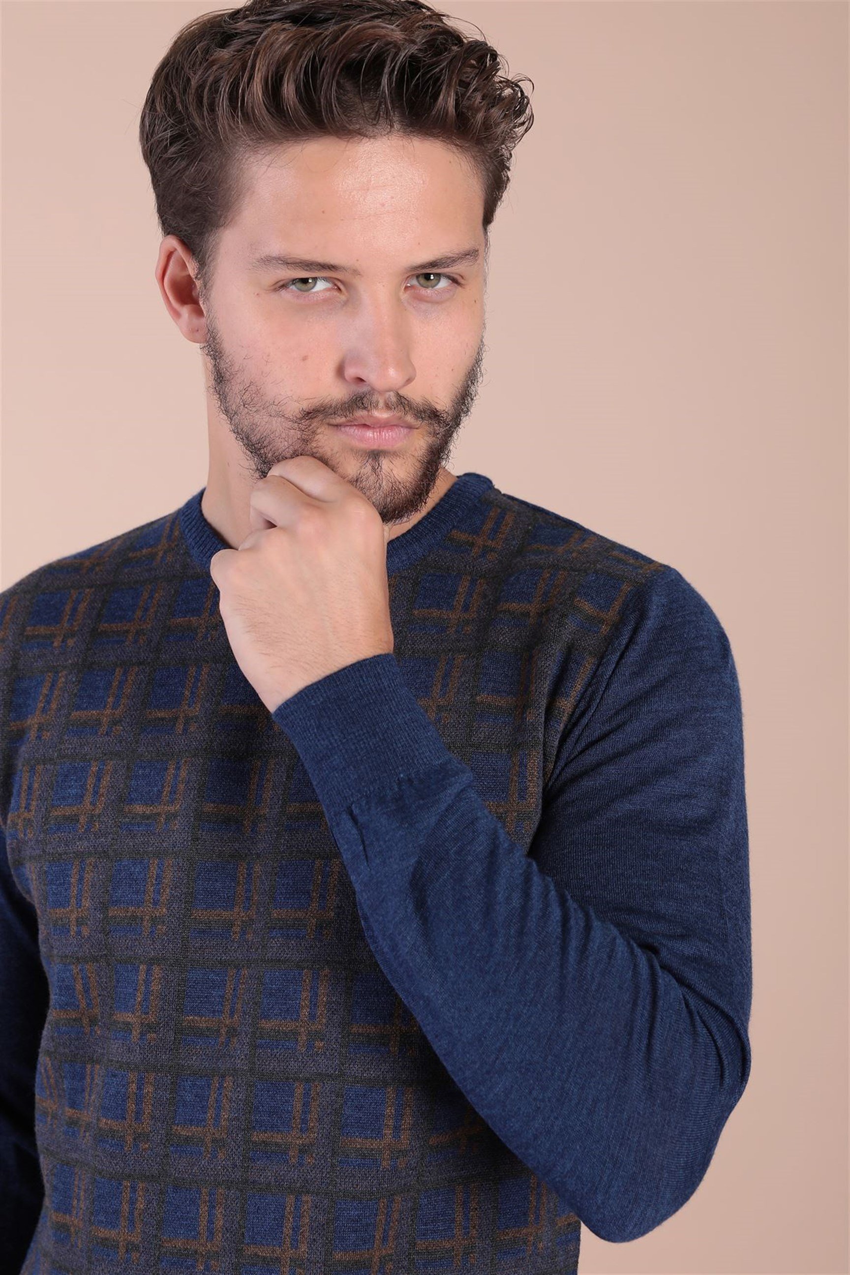 Ferraro Bisiklet Yaka Superfine Yün Kazak