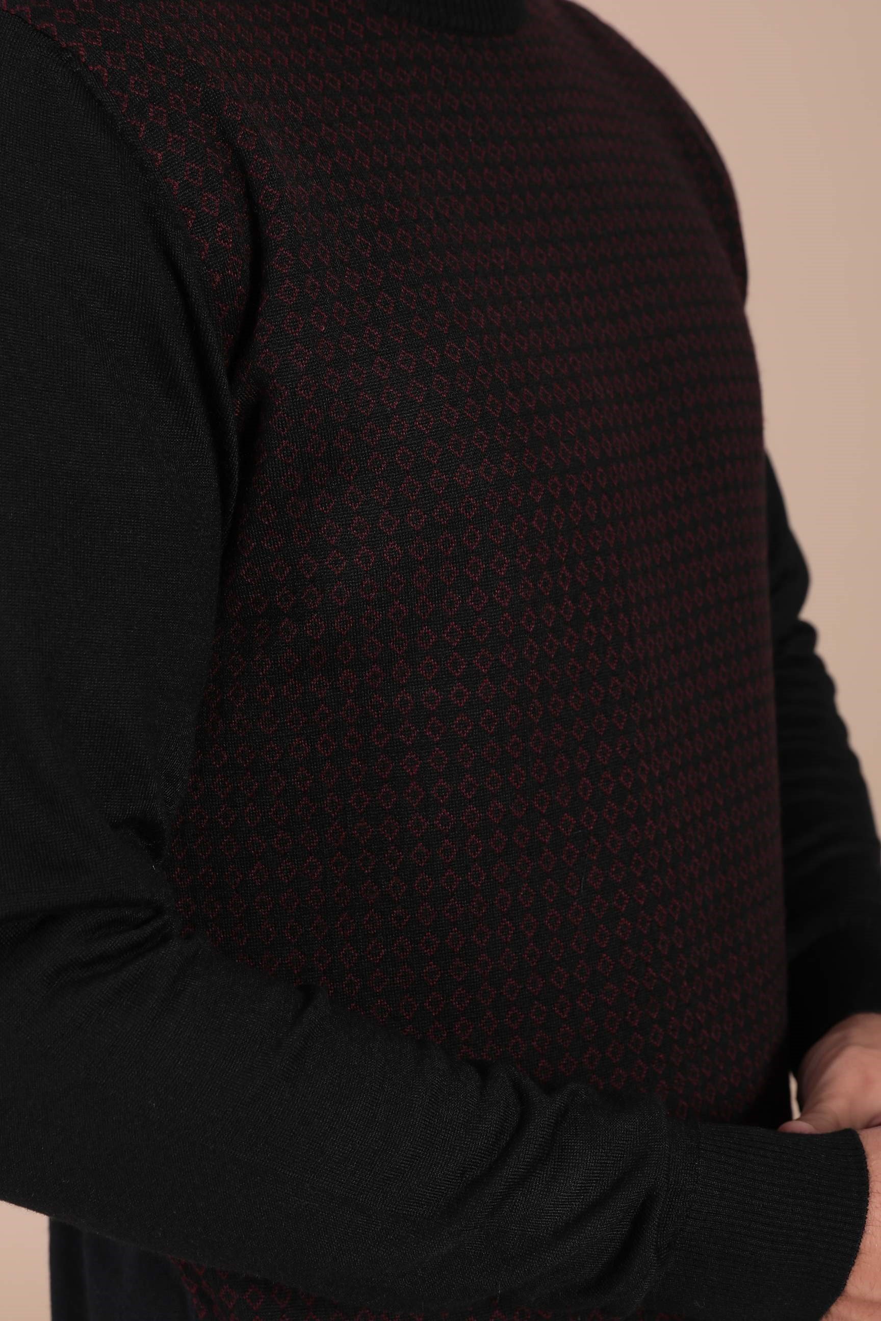 Ferraro Bisiklet Yaka Superfine Yün Kazak