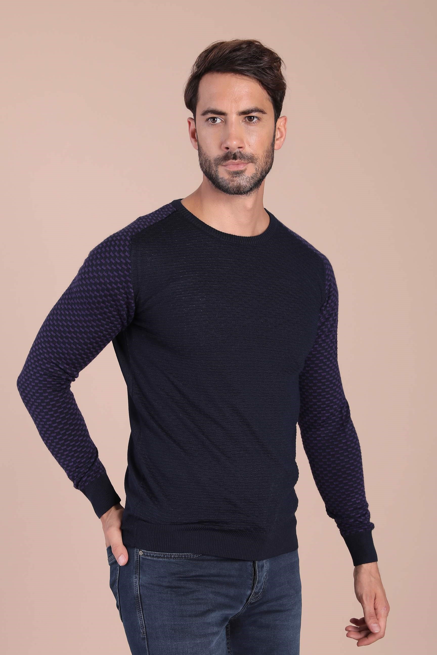 Ferraro Bisiklet Yaka Superfine Yün Kazak