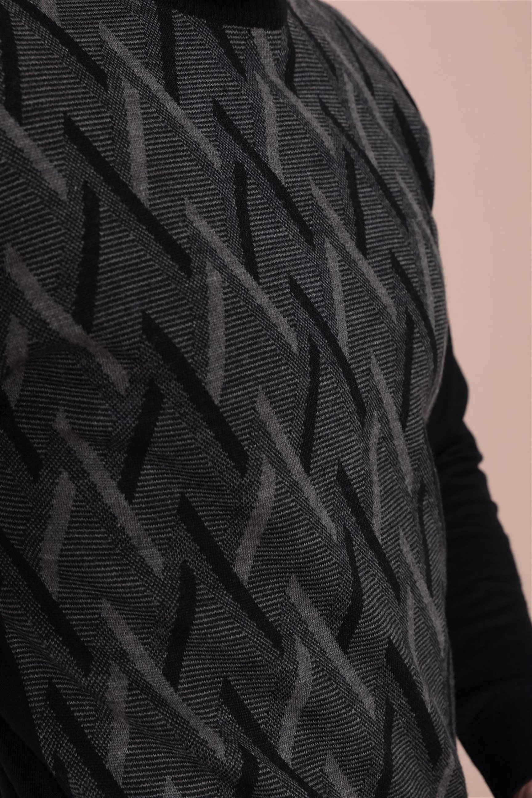 Ferraro Bisiklet Yaka Superfine Yün Kazak