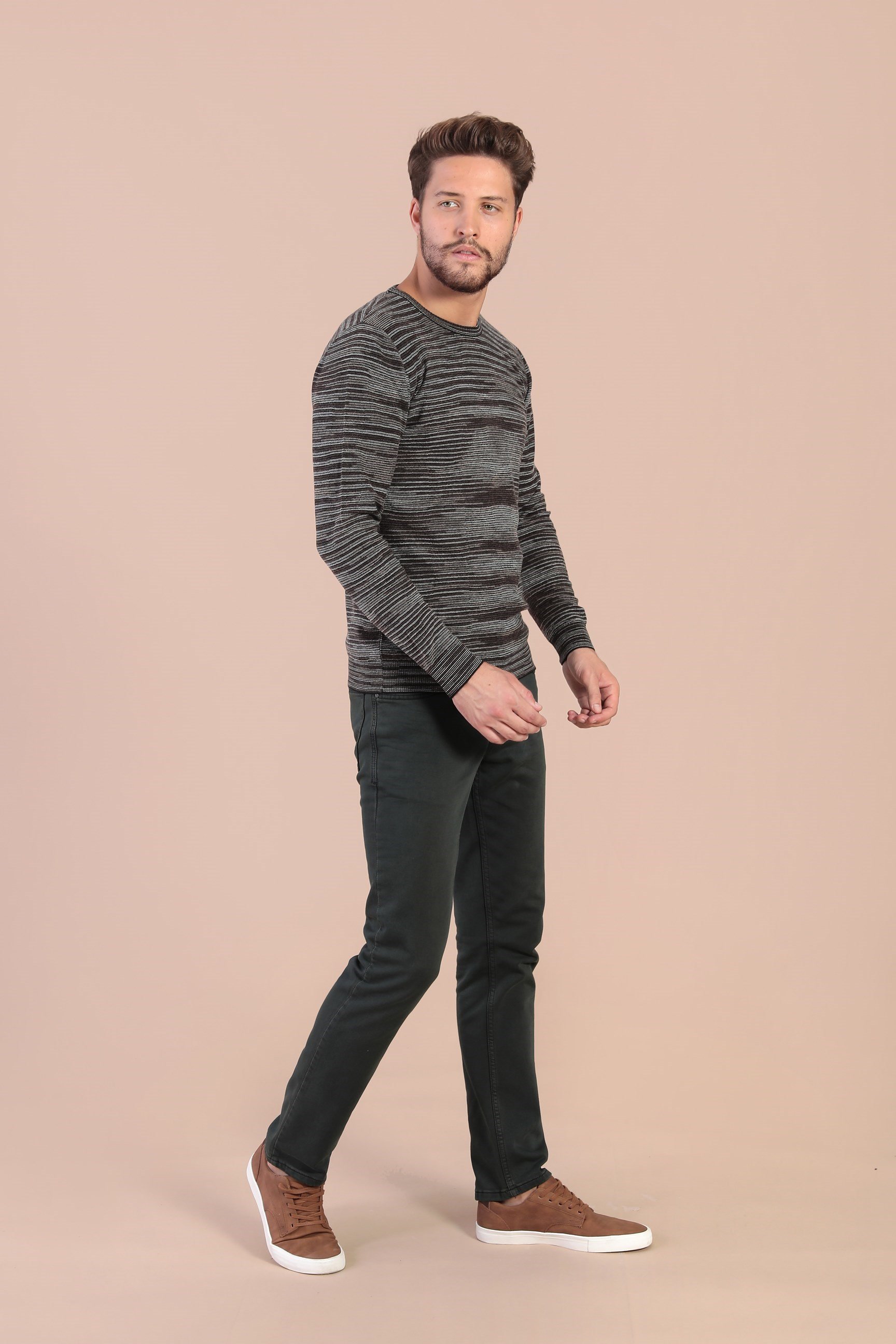 Ferraro Bisiklet Yaka Superfine Yün Kazak