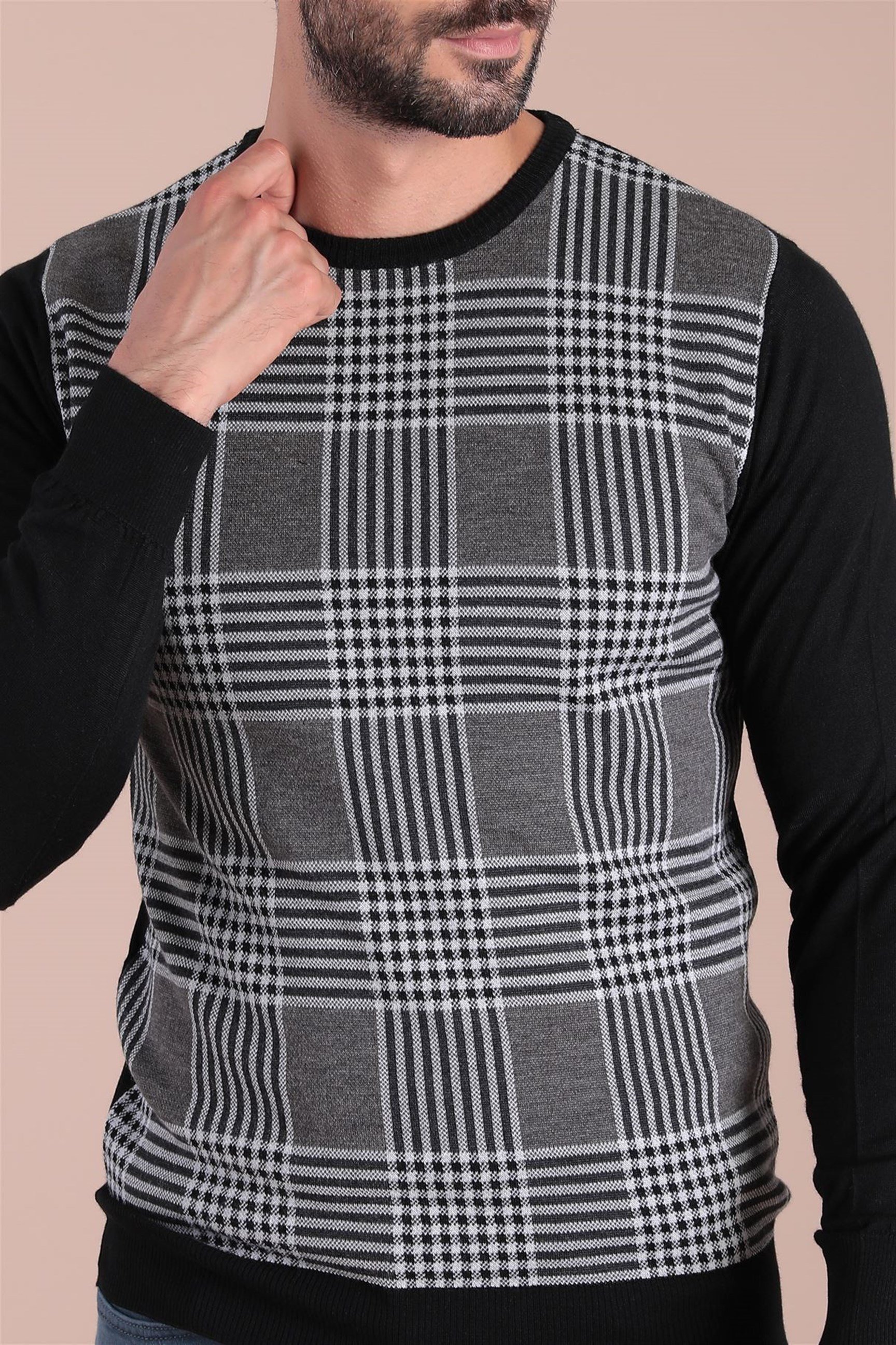 Ferraro Bisiklet Yaka Superfine Yün Kazak