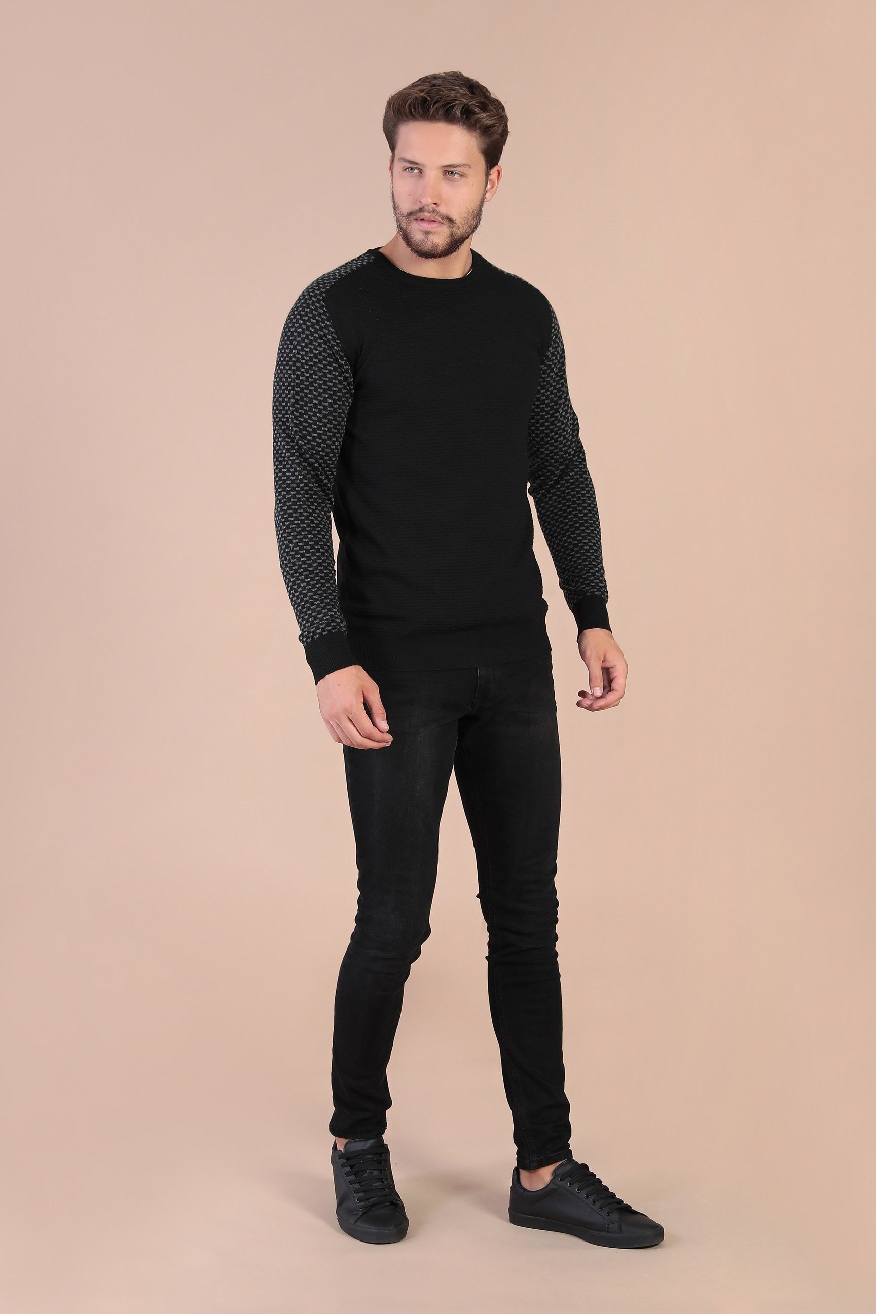 Ferraro Bisiklet Yaka Superfine Yün Kazak