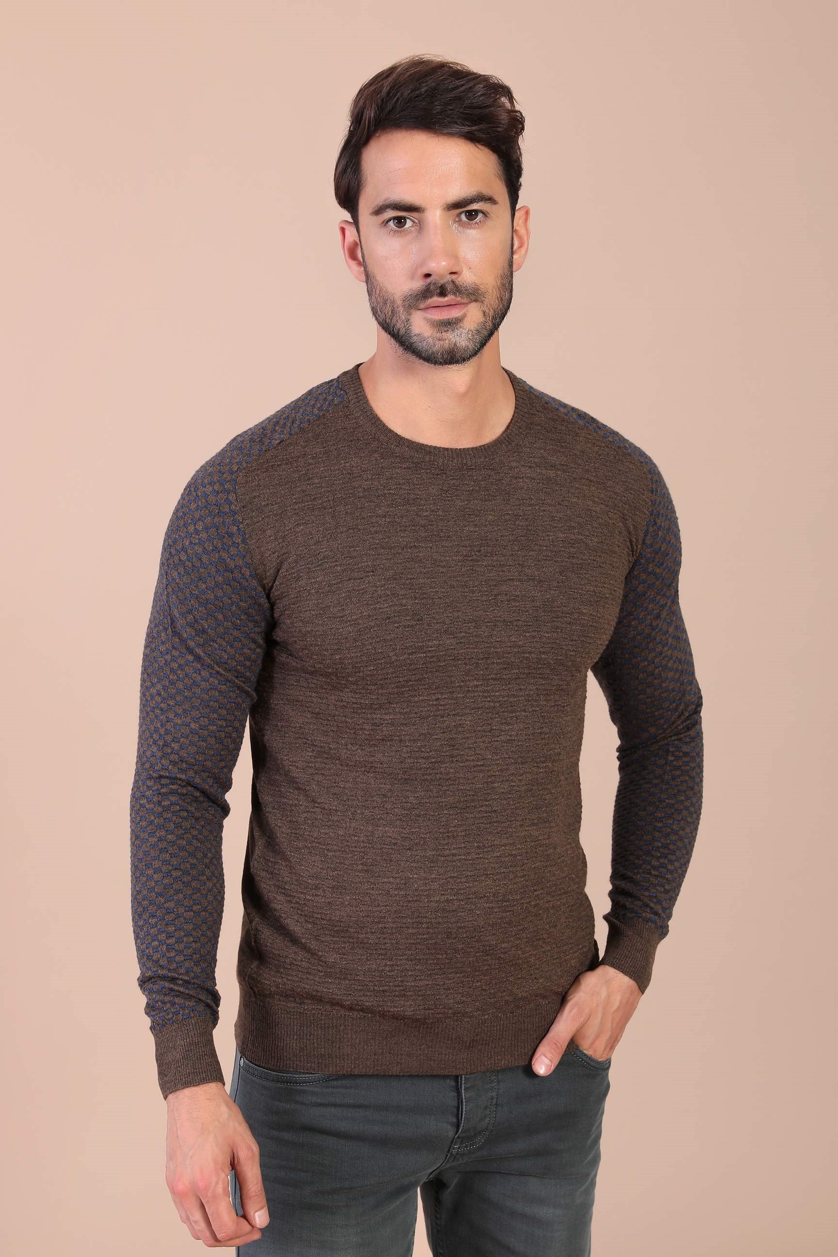 Ferraro Bisiklet Yaka Superfine Yün Kazak