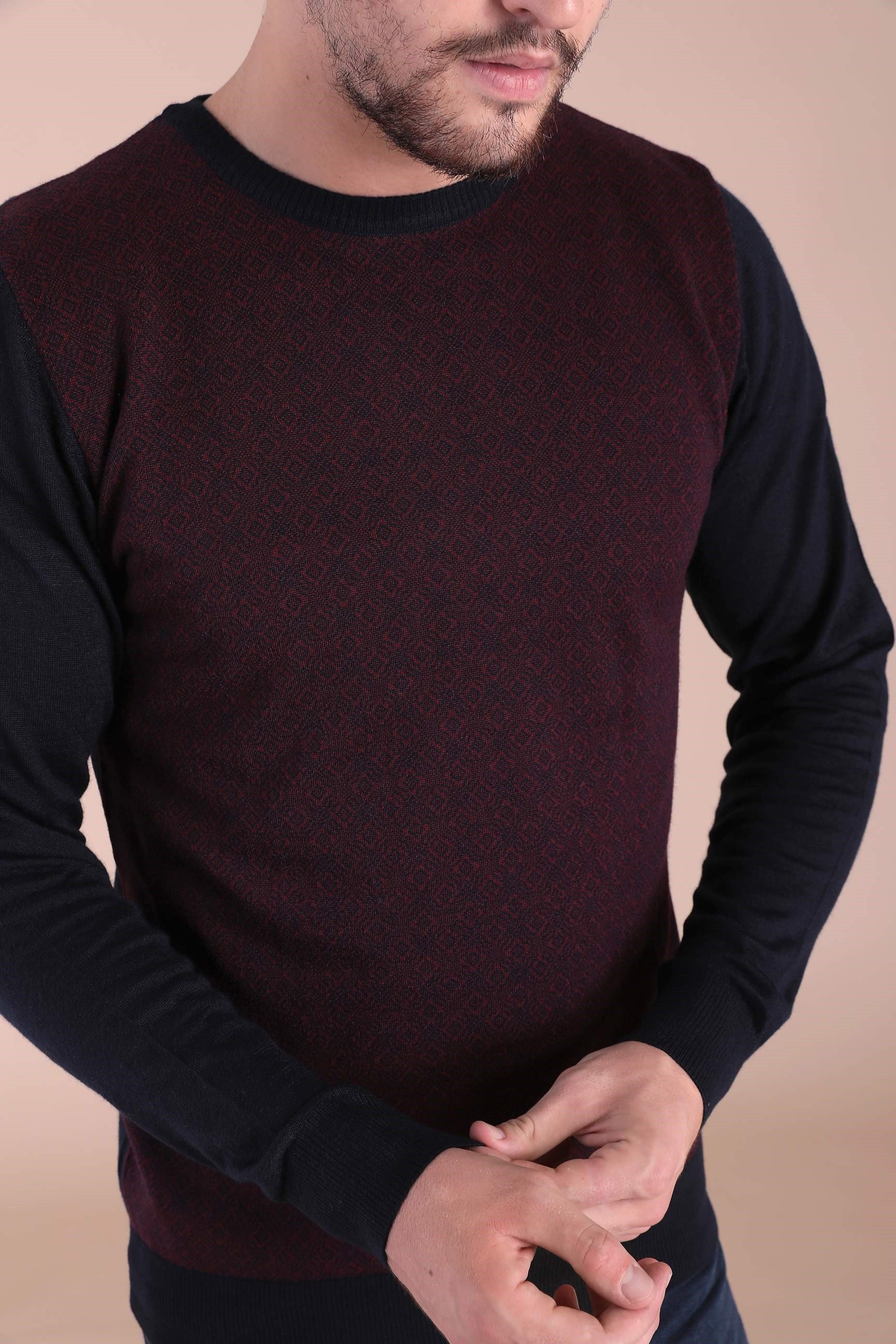 Ferraro Bisiklet Yaka Superfine Yün Kazak