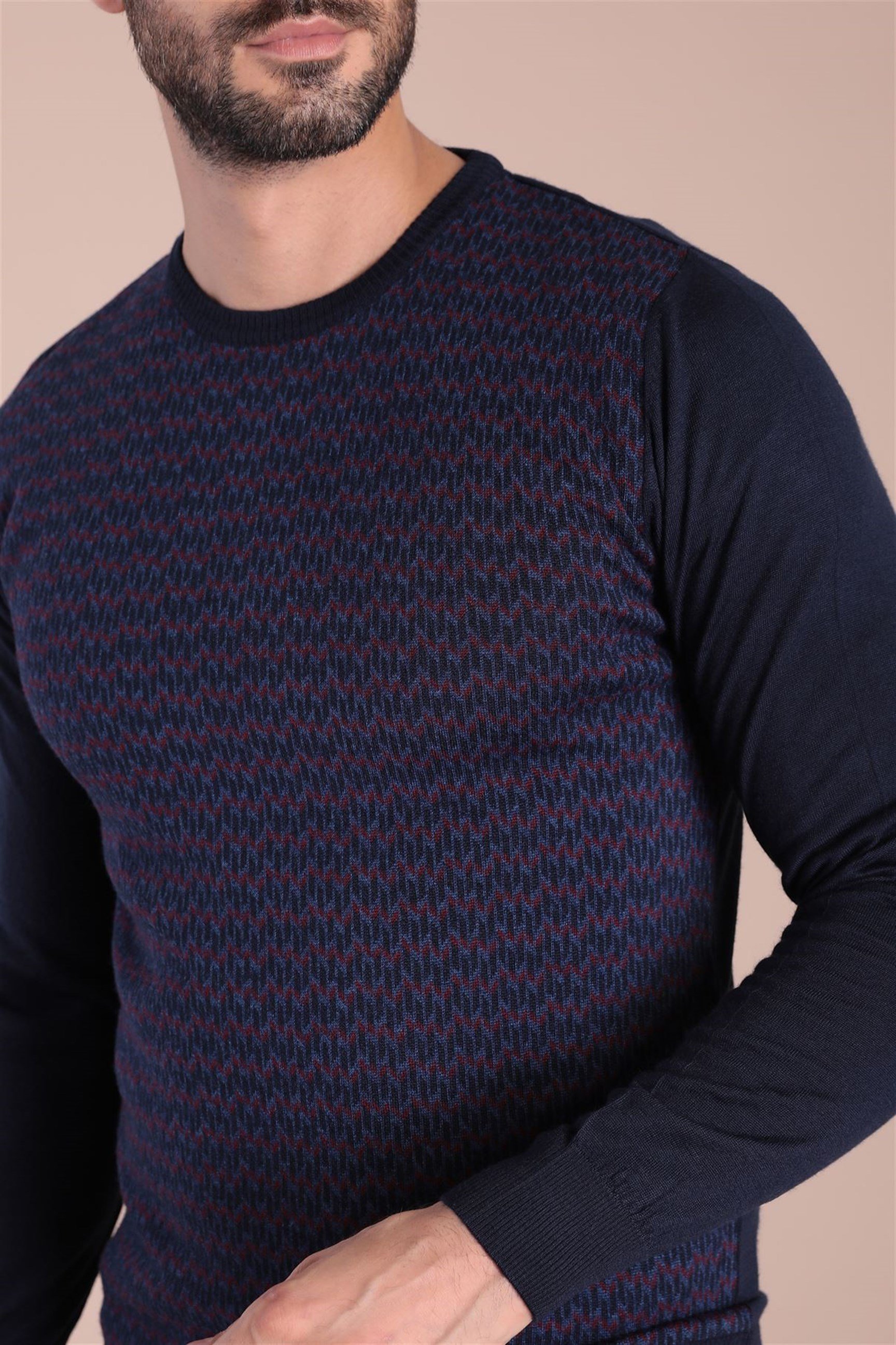 Ferraro Bisiklet Yaka Superfine Yün Kazak