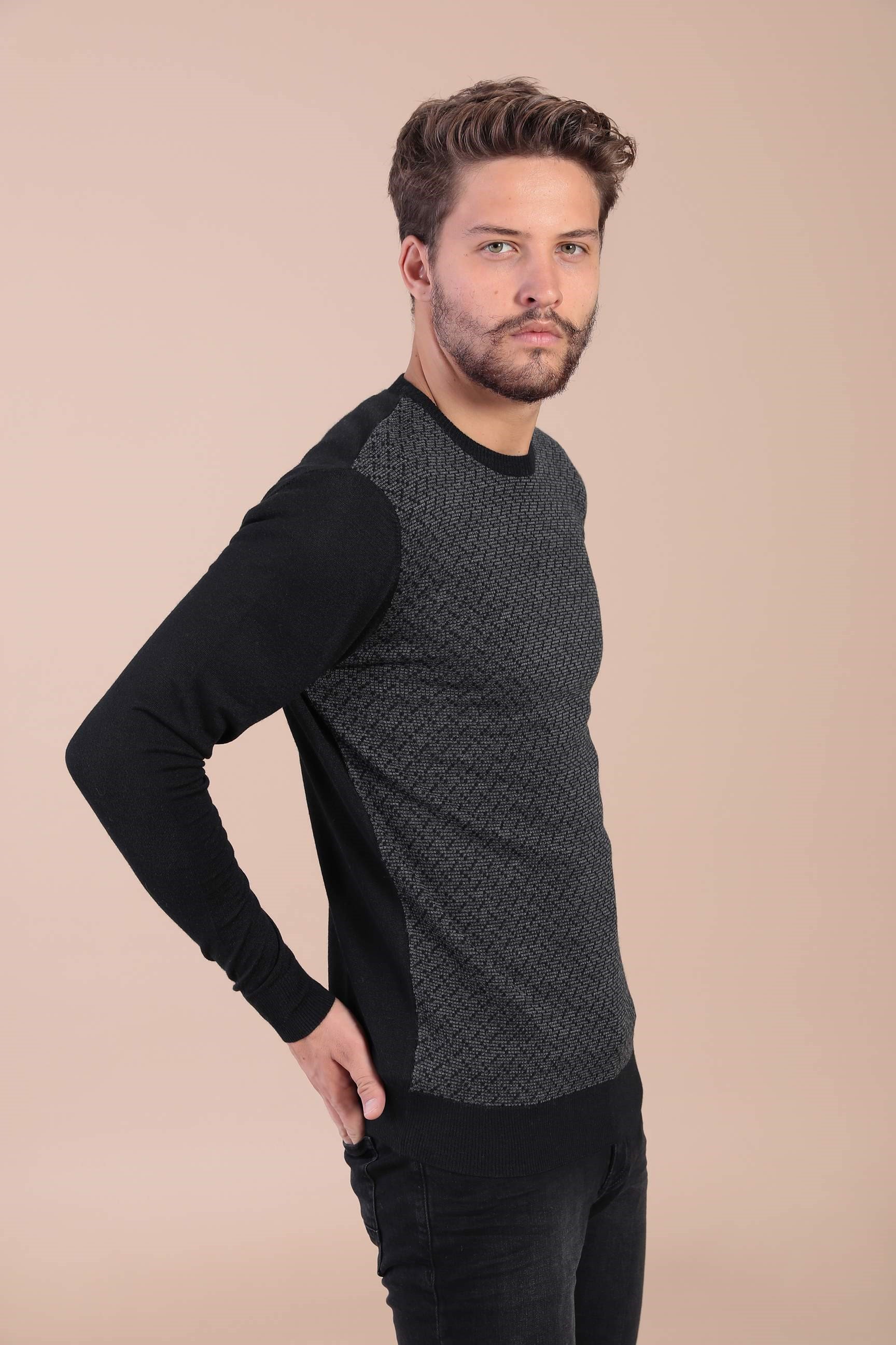 Ferraro Bisiklet Yaka Superfine Yün Kazak