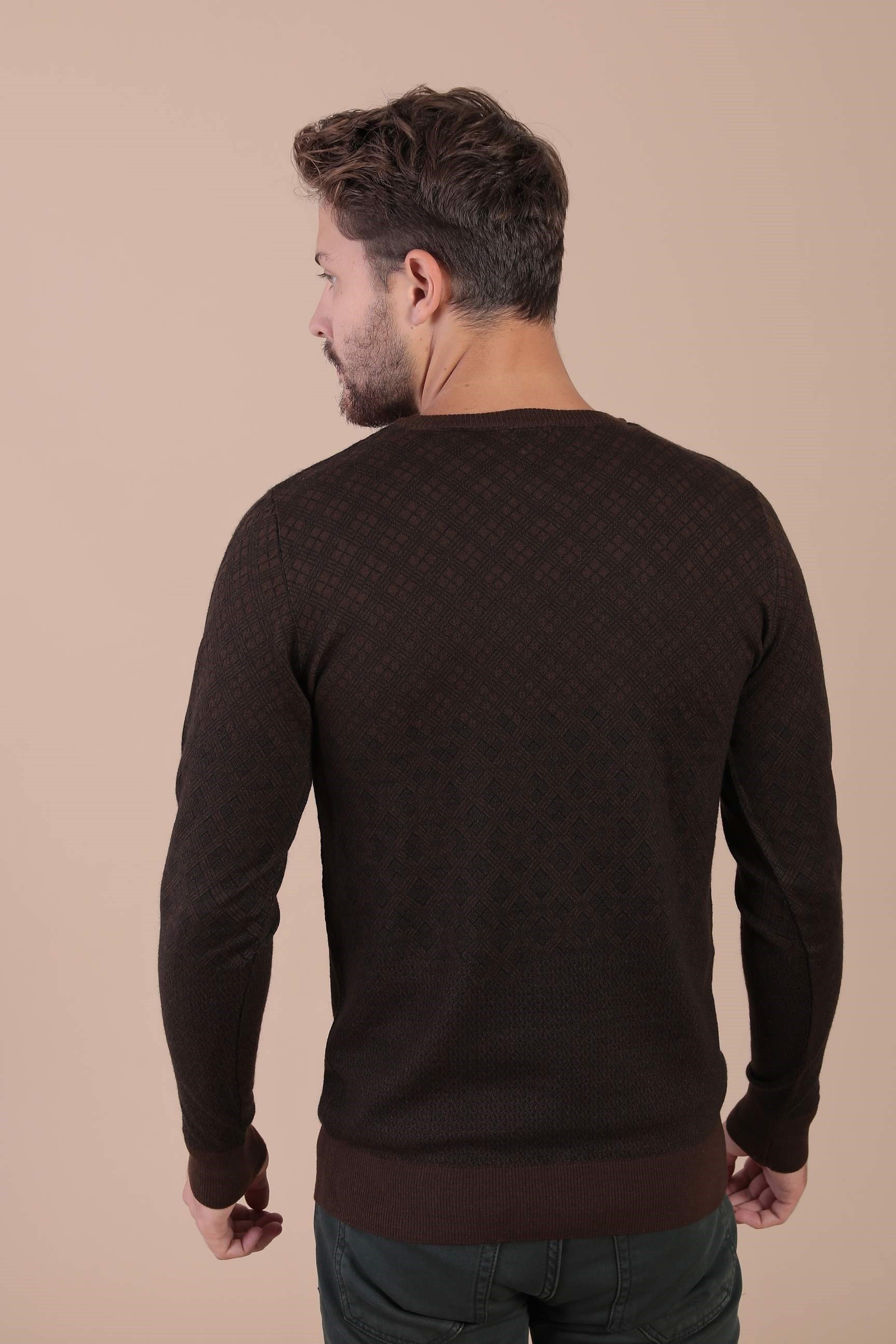 Ferraro Bisiklet Yaka Superfine Yün Kazak