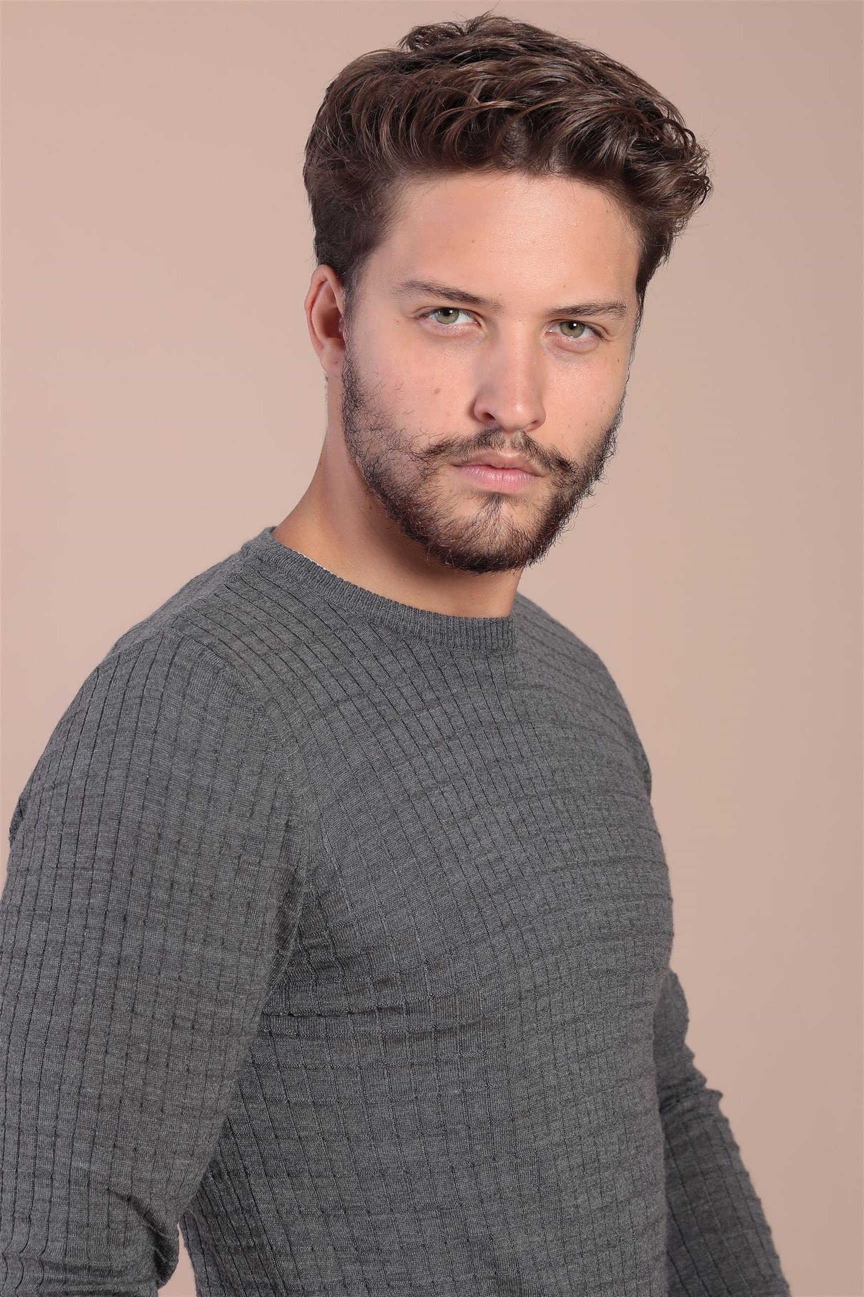 Ferraro Bisiklet Yaka Superfine Yün Kazak