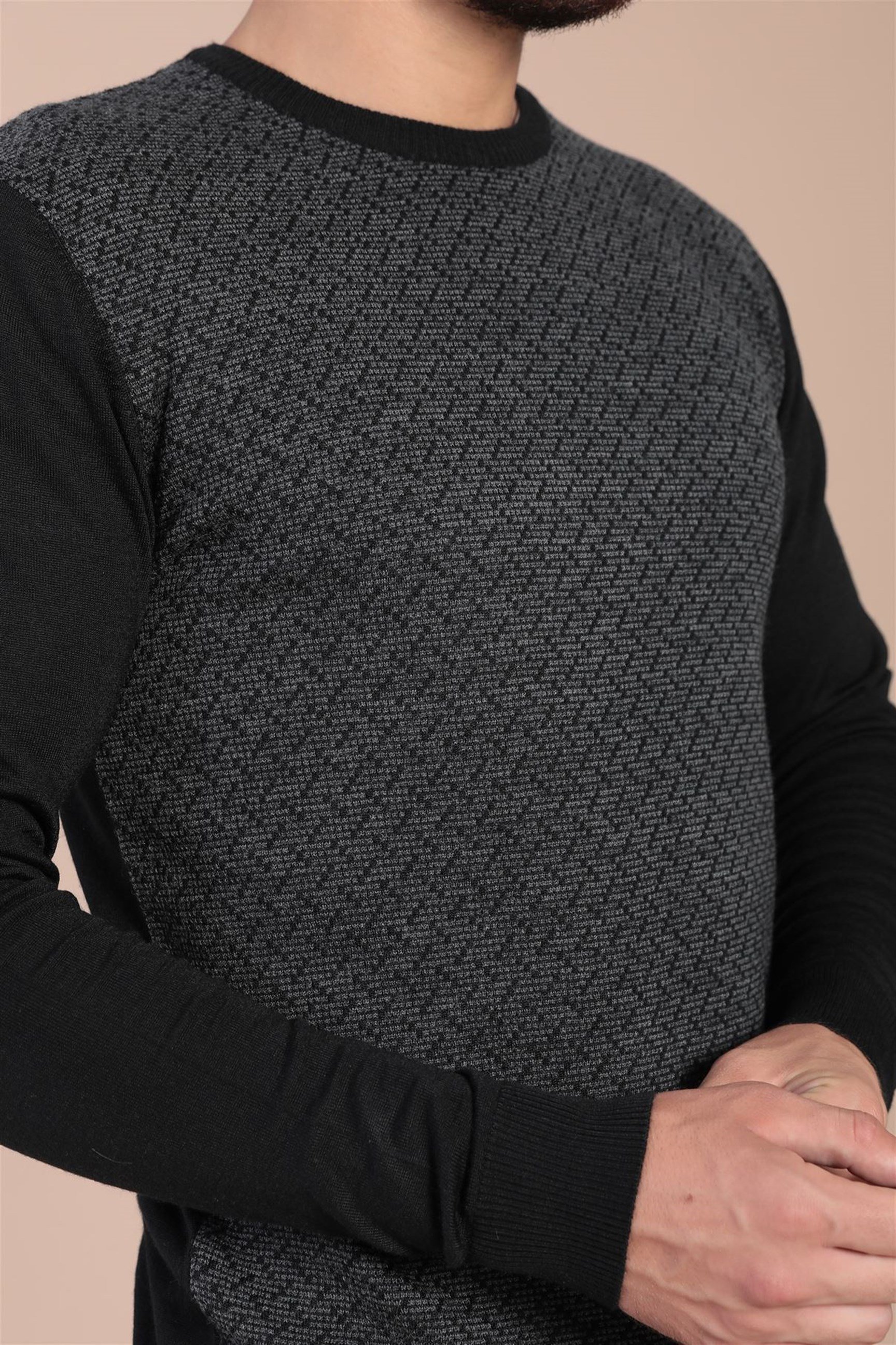 Ferraro Bisiklet Yaka Superfine Yün Kazak